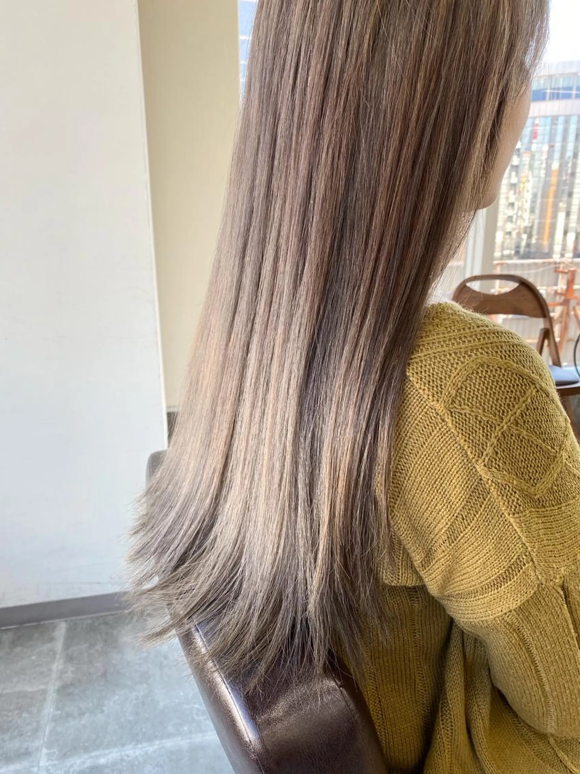 ロング 縮毛矯正 トリートメント 小澤大輔 YOLO hairのヘアスタイル