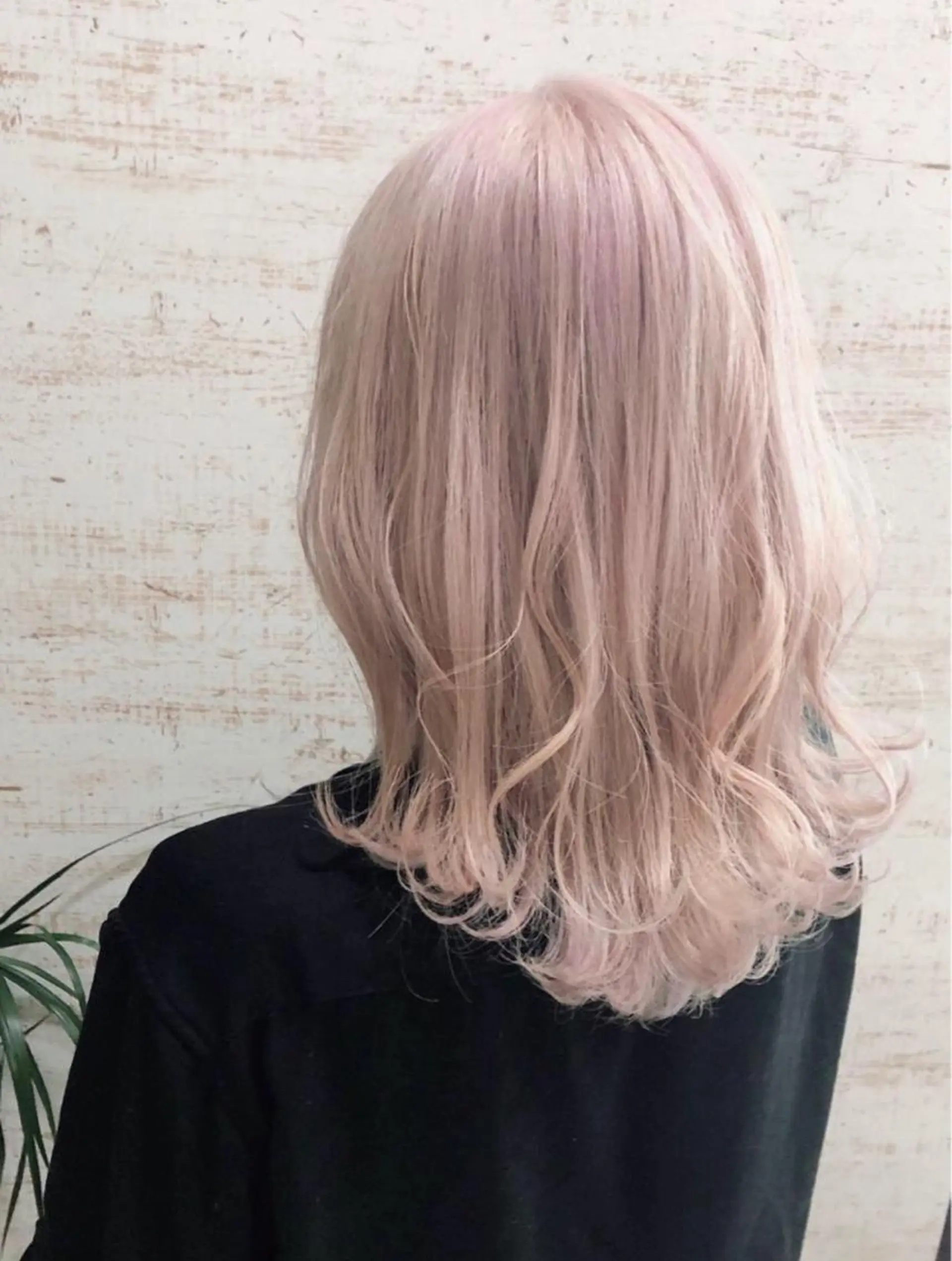 セミロング カラー ピンクカラー ケアブリーチ /髪質 改善/古橋圭史郎のヘアスタイル