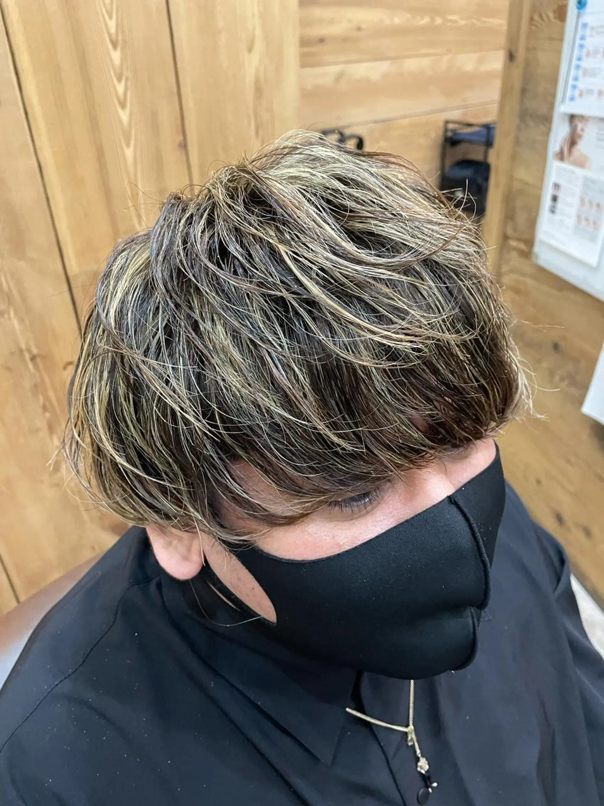 メンズ メンズハイライト カット ヘアカラー 前田リサコ🌹 ✨艶髪職人のヘアスタイル