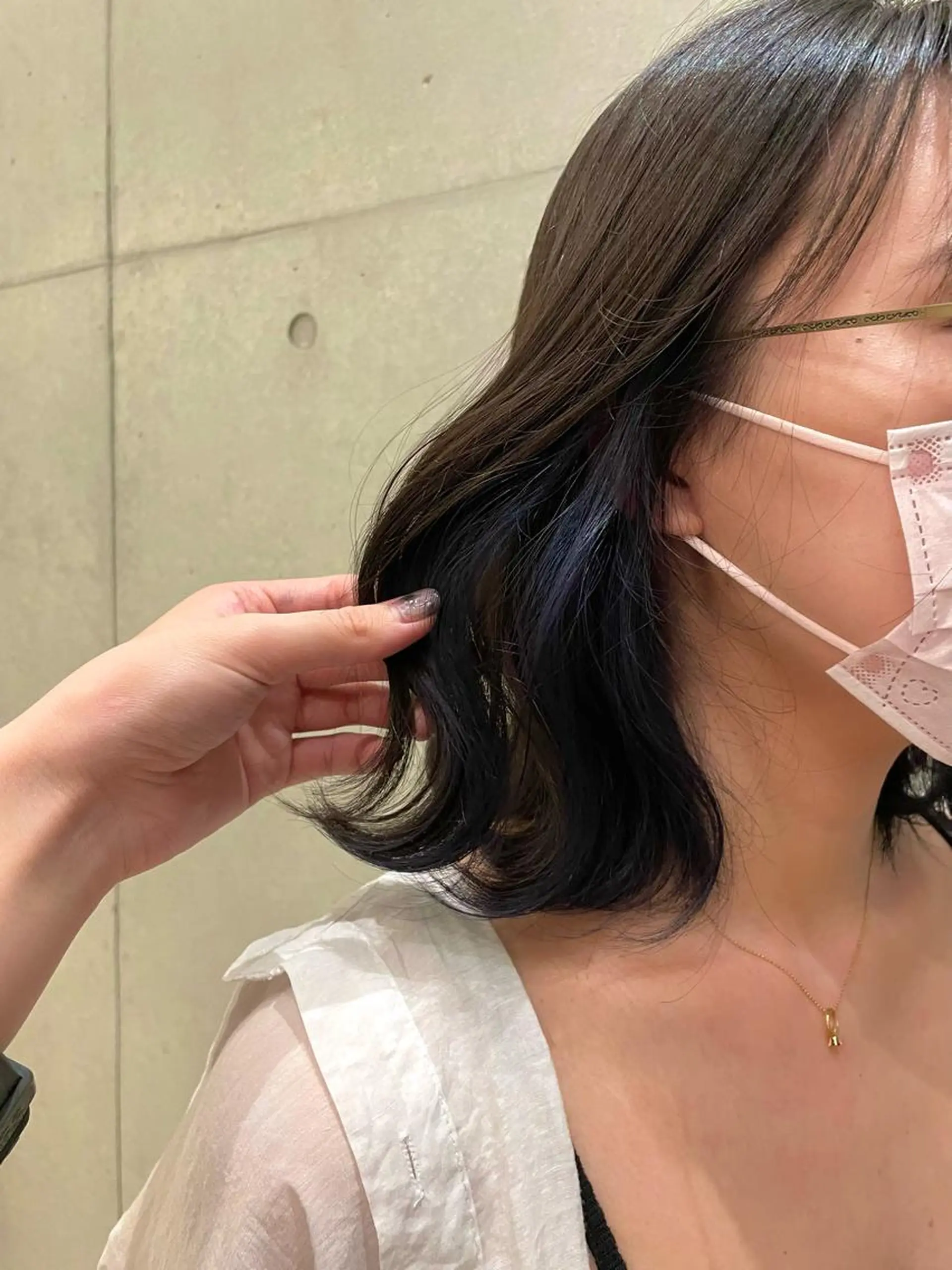 ミディアム カラー ショート/ブリーチ mizuki🐋のヘアスタイル