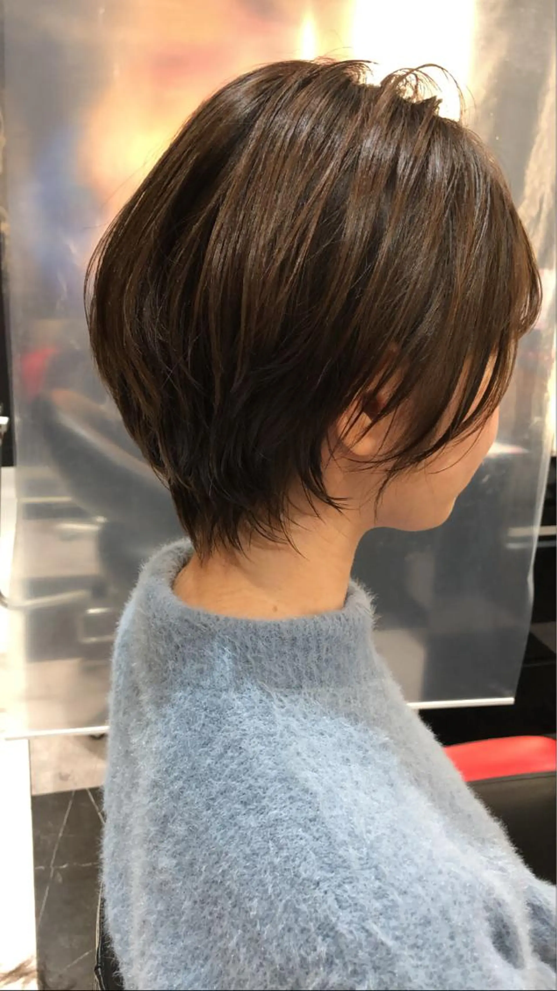 ショート カラー ショートボブ ボブ ショートヘア メンズヘア特化 崎田 成人のヘアスタイル