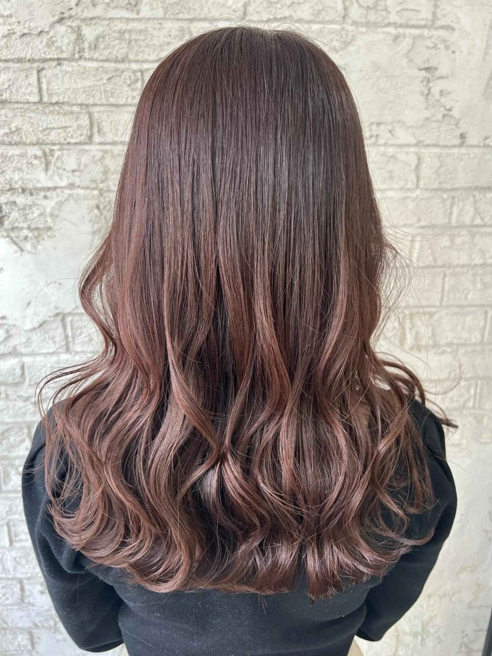 セミロング カラー エクステ＆艶カラー 🎀YURINA🎀のヘアスタイル