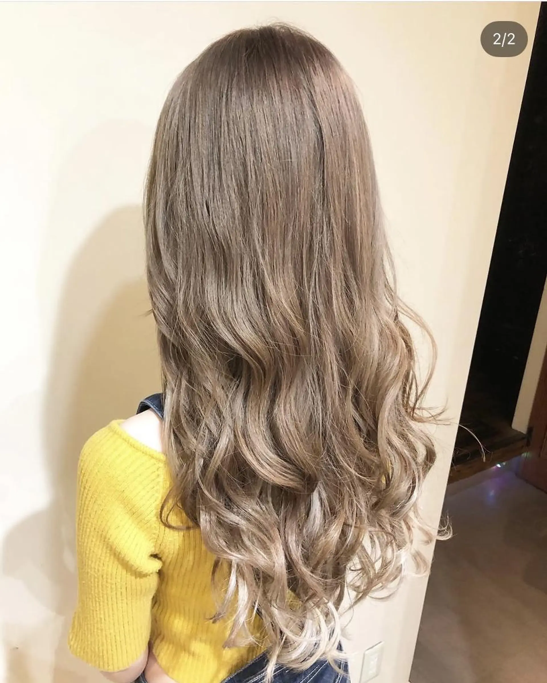 ロング カラー ヘアカラー トリートメント ハイトーンカラー× 髪質改善　川嶋宏旭のヘアスタイル