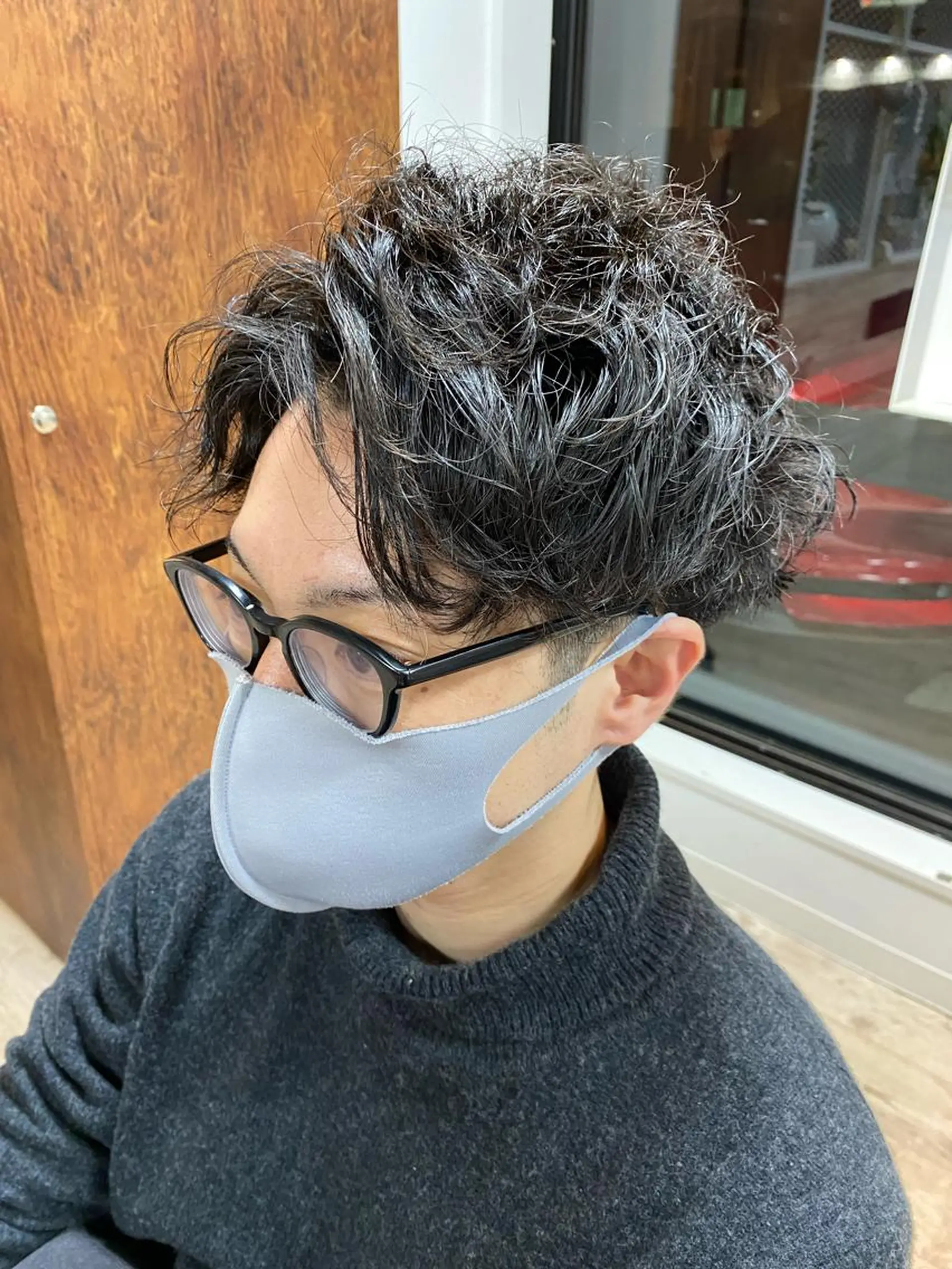 パーマ メンズ 波巻きスパイラル/ メンズパーマ/ゆうひのヘアスタイル