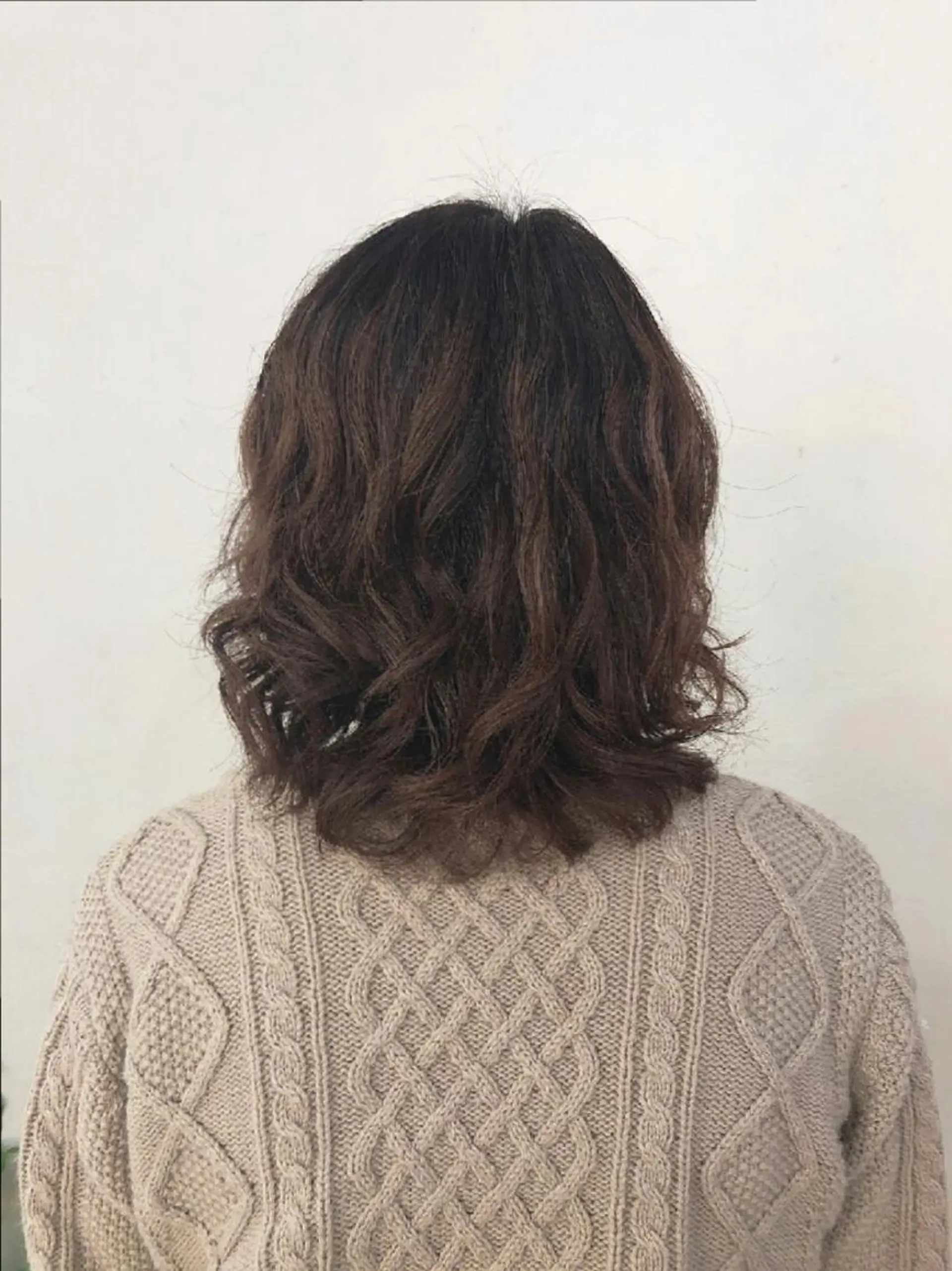 セミロング カラー 森山 稜大のヘアスタイル