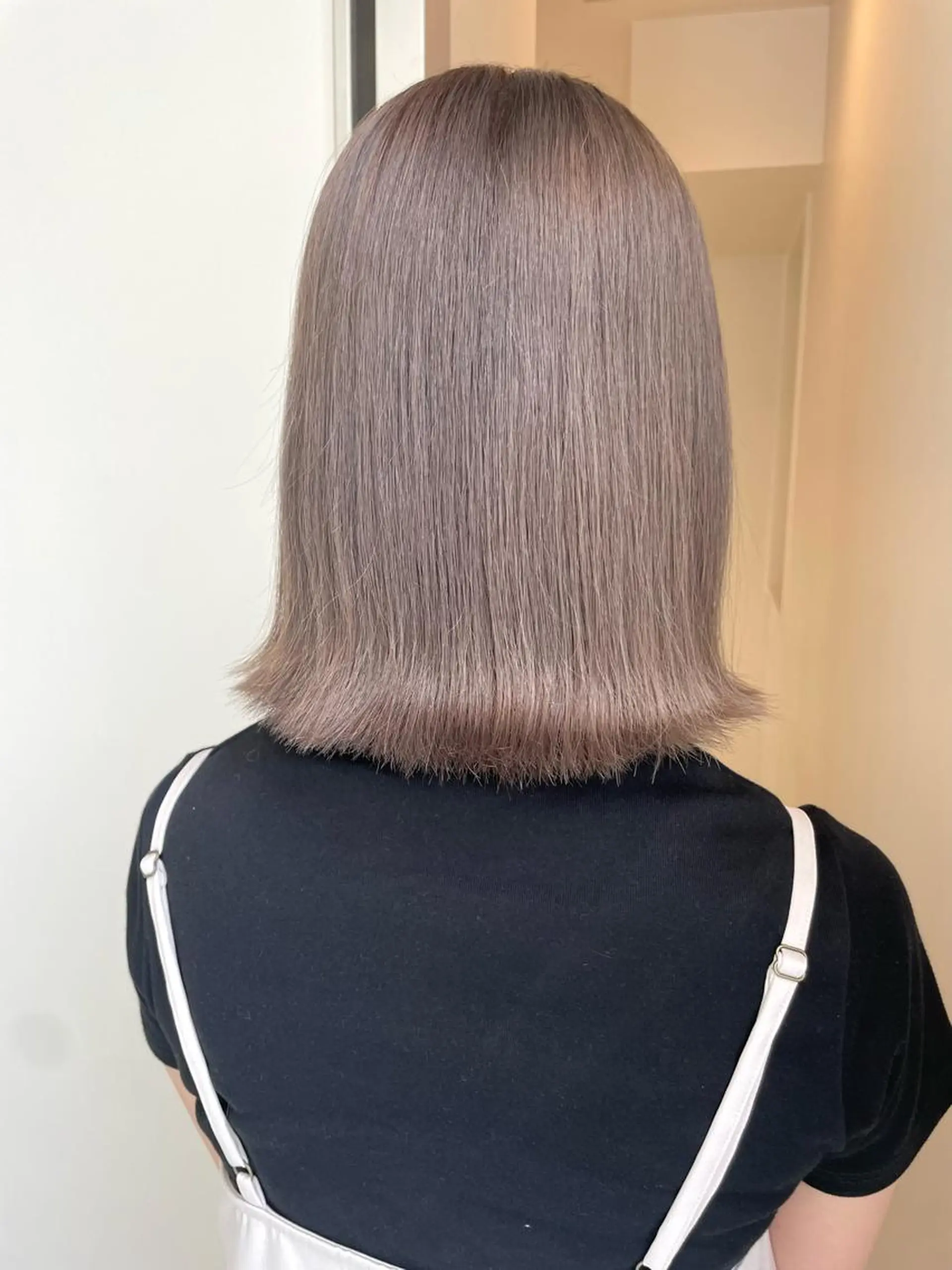 ミディアム カラー 透明感カラー グレージュ 🍒KIKUCHI KANAE🍒のヘアスタイル