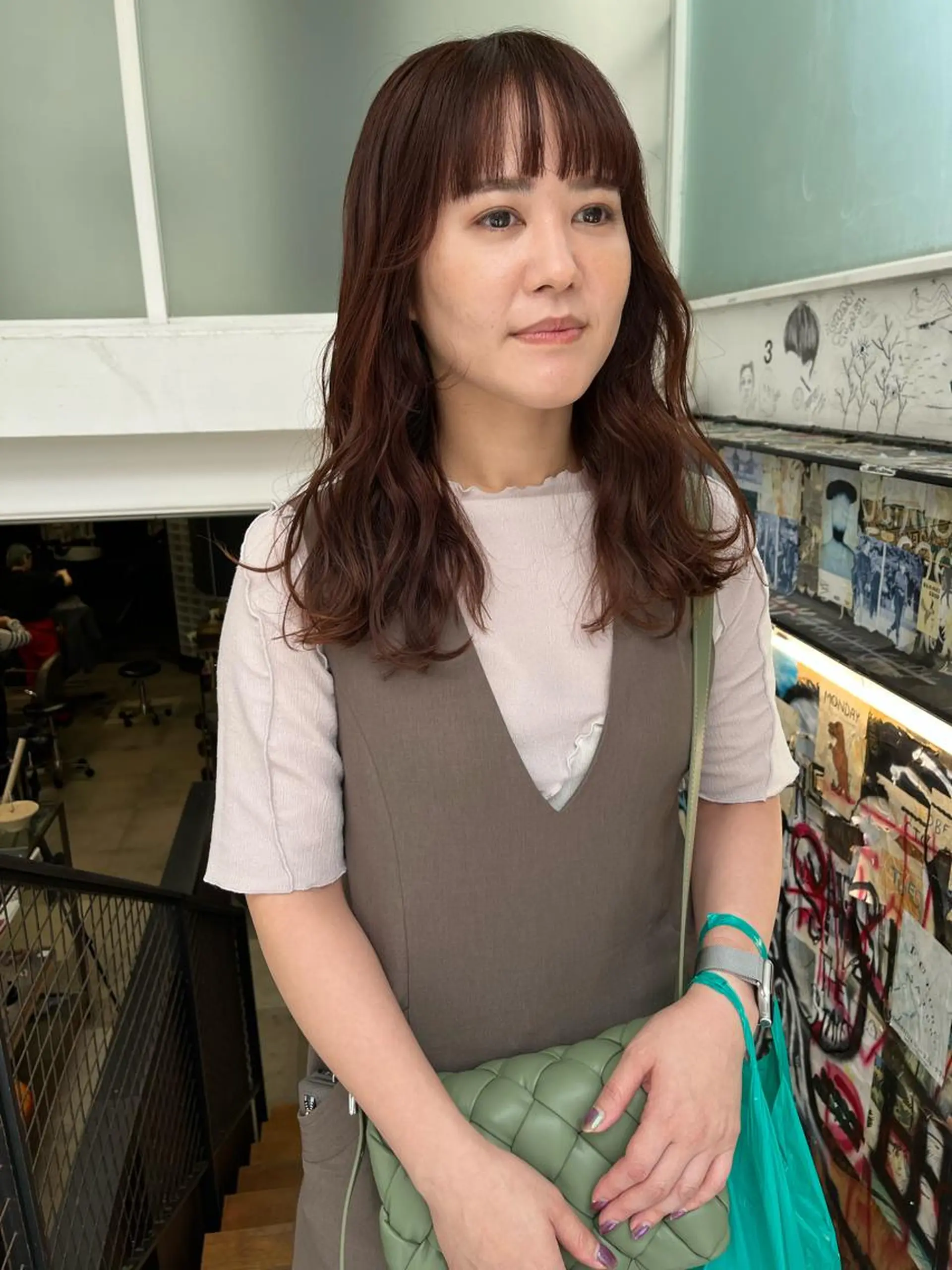 セミロング カラー カット ヘアカラー 縮毛矯正 NOUN所属・eri kinjoのヘアスタイル