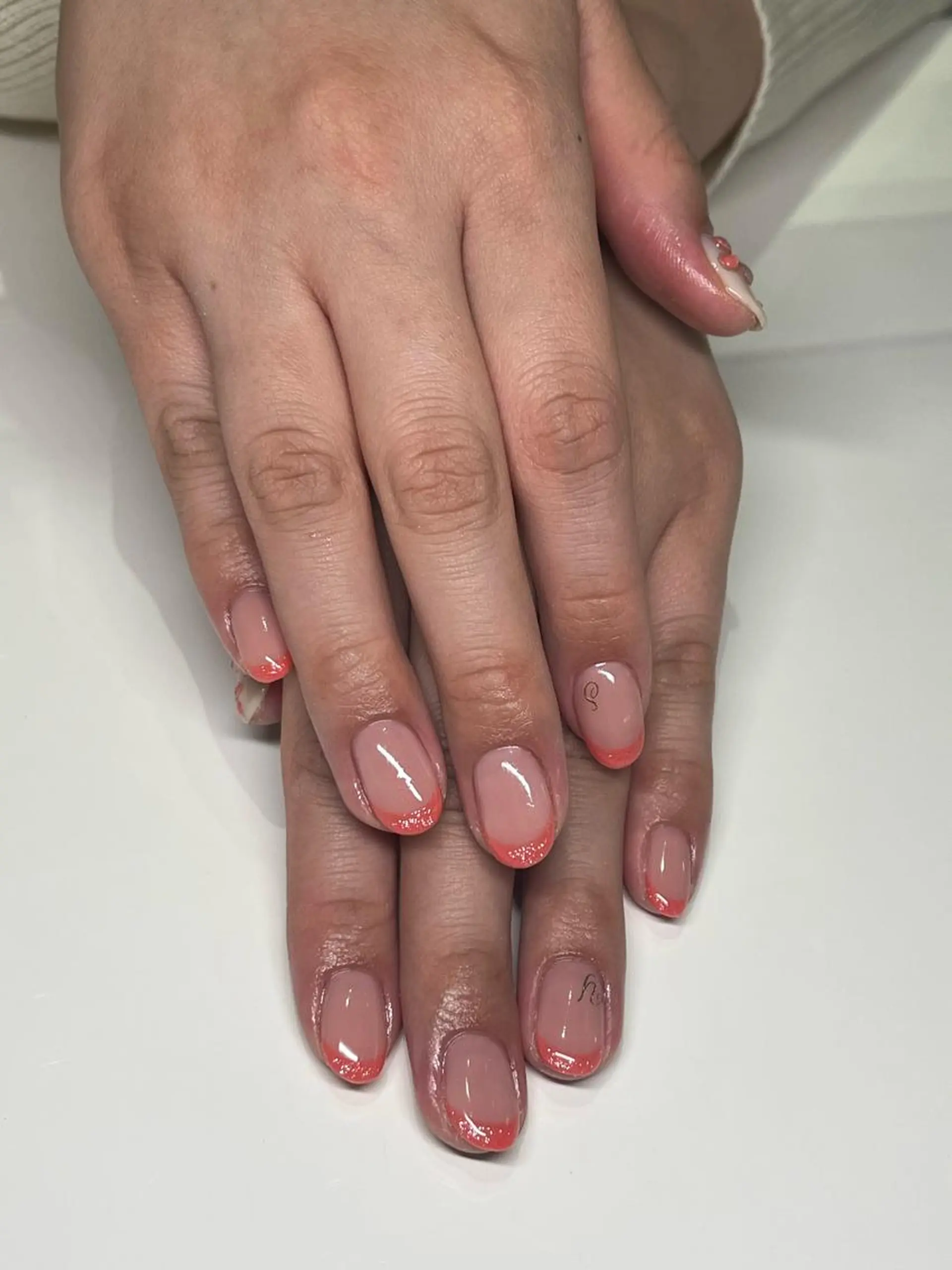 ネイル アートネイル フレンチネイル Ribbon佐野店 小泉のネイルデザイン