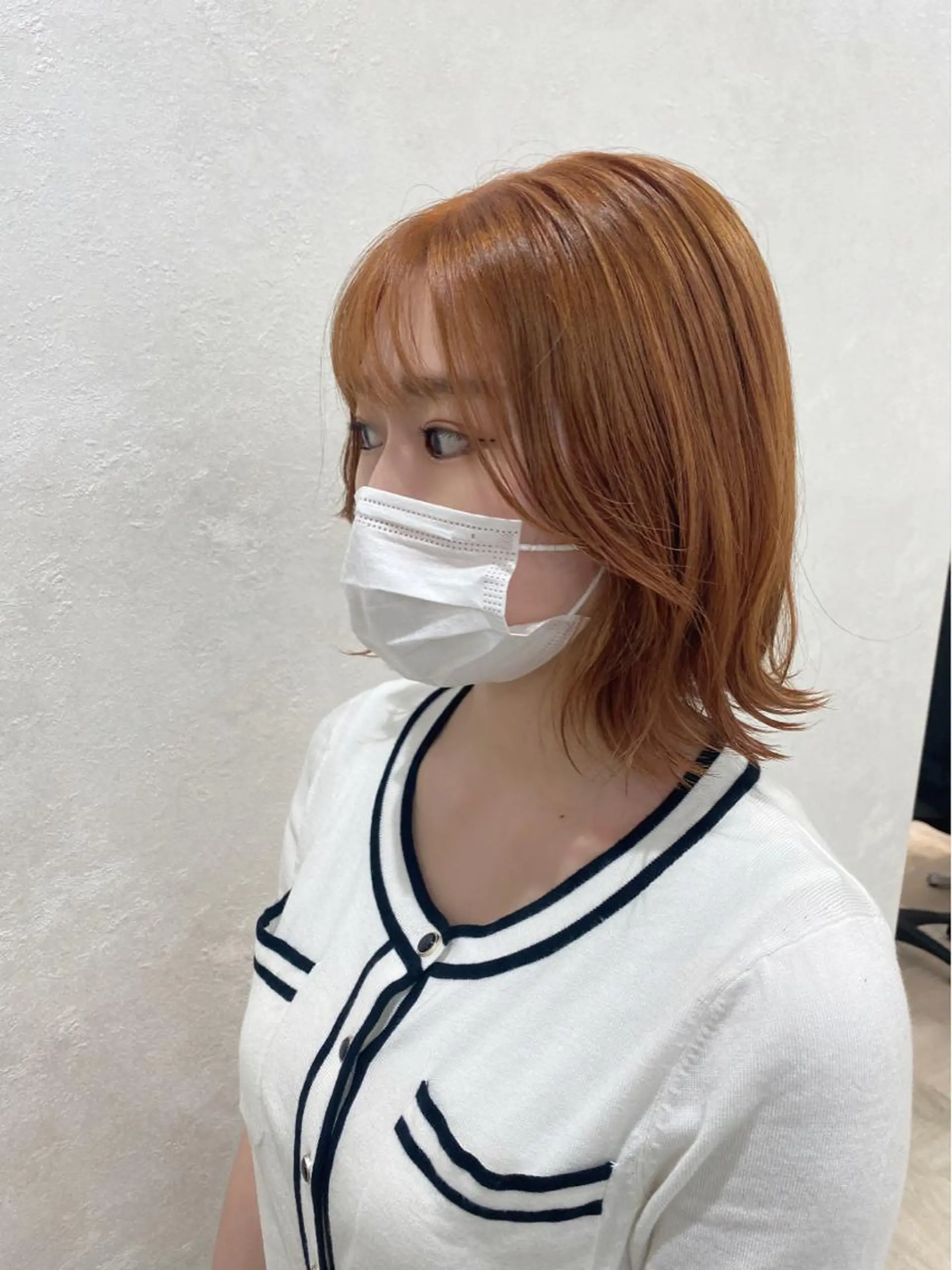 ショート カラー ブリーチ オレンジ 🌿縮毛矯正/ 髪質改善🌿コバヤシのヘアスタイル