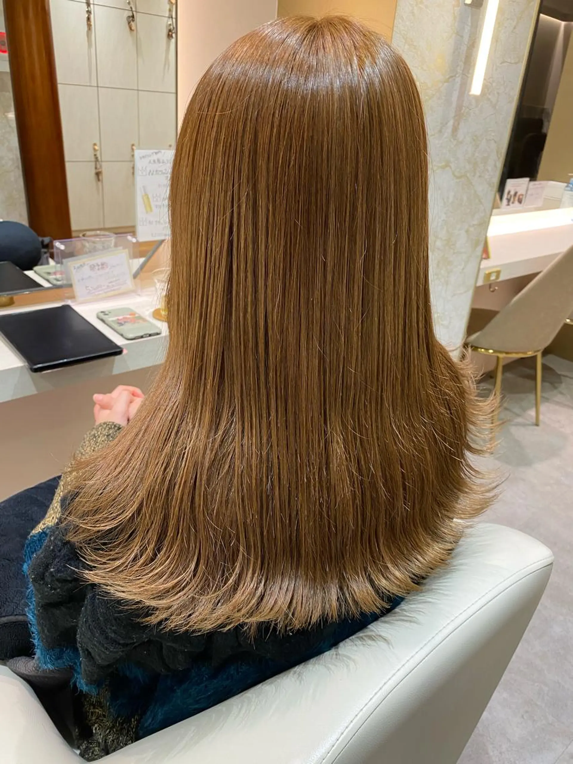 セミロング カラー 店長/mao/ 前髪/顔周りカットのヘアスタイル