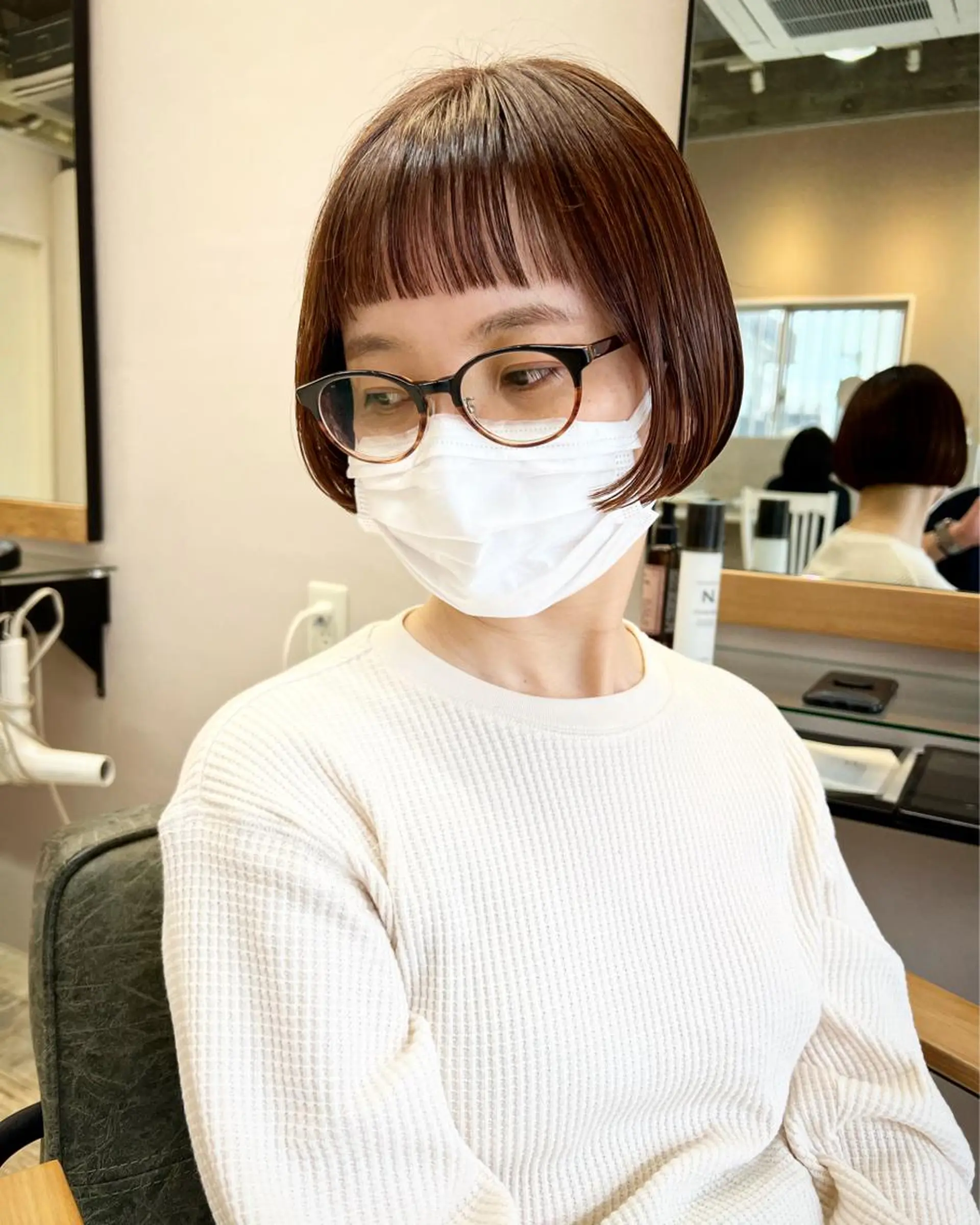 ショート カラー ボブ テトネ タカシのヘアスタイル