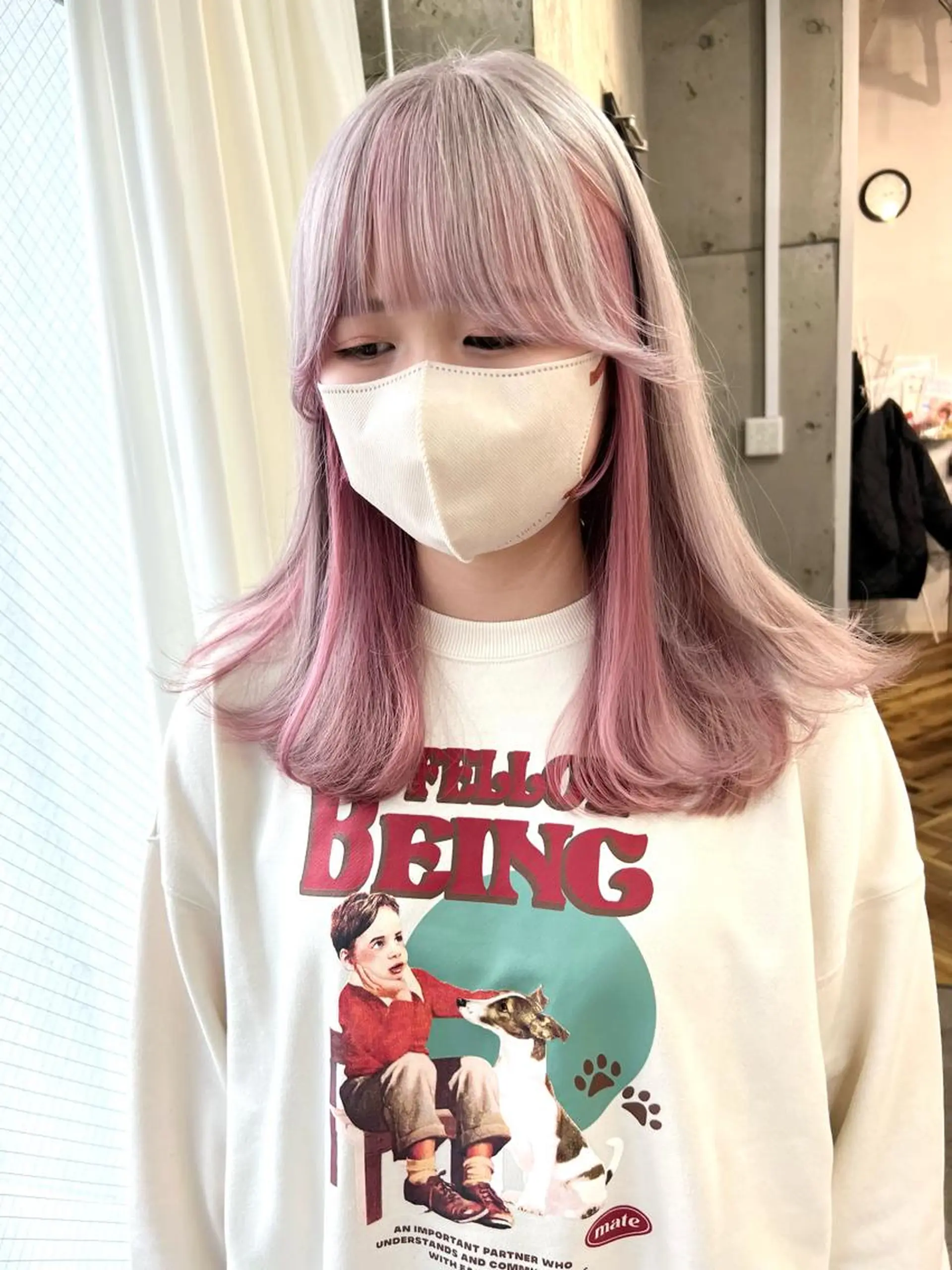 ロング カラー バレイヤージュ ブリーチ ケアブリーチ ハイライトカラー インナーカラー カット ヘアカラー トリートメント lani ブリーチ /ダブルカラーのヘアスタイル