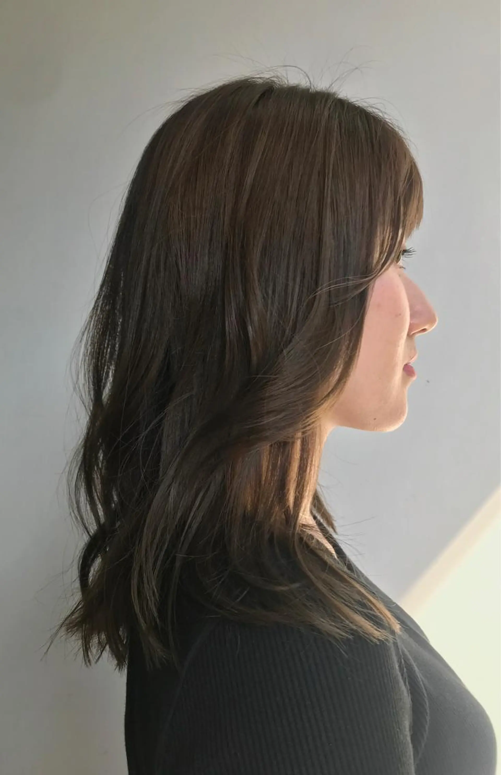 セミロング カラー アッシュ ベージュカラー 透明感カラー イルミナカラー オリーブベージュ les baladins du miroir所属・🍃YURI 🍃のヘアスタイル