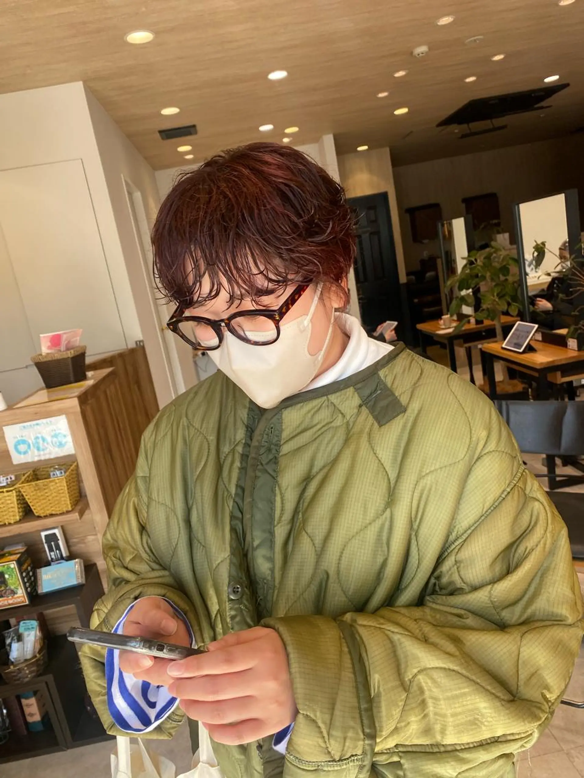 ショート カラー パーマ ヘアカラー パーマ パーマ指名No1 /namiのヘアスタイル