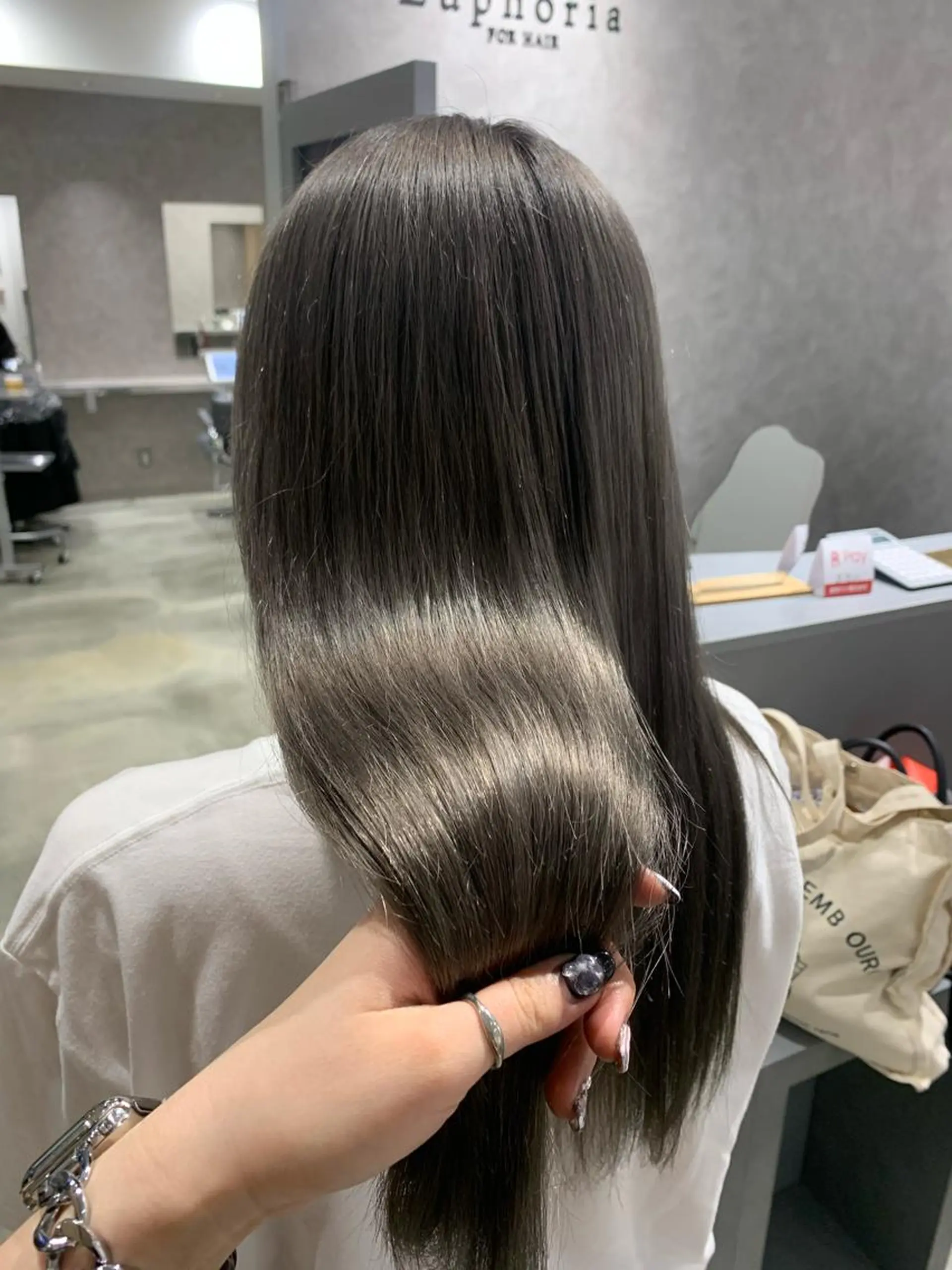 ロング カラー ヘアアレンジ 新宿♥ハッシュカット 暖色カラー♥Unaのヘアスタイル