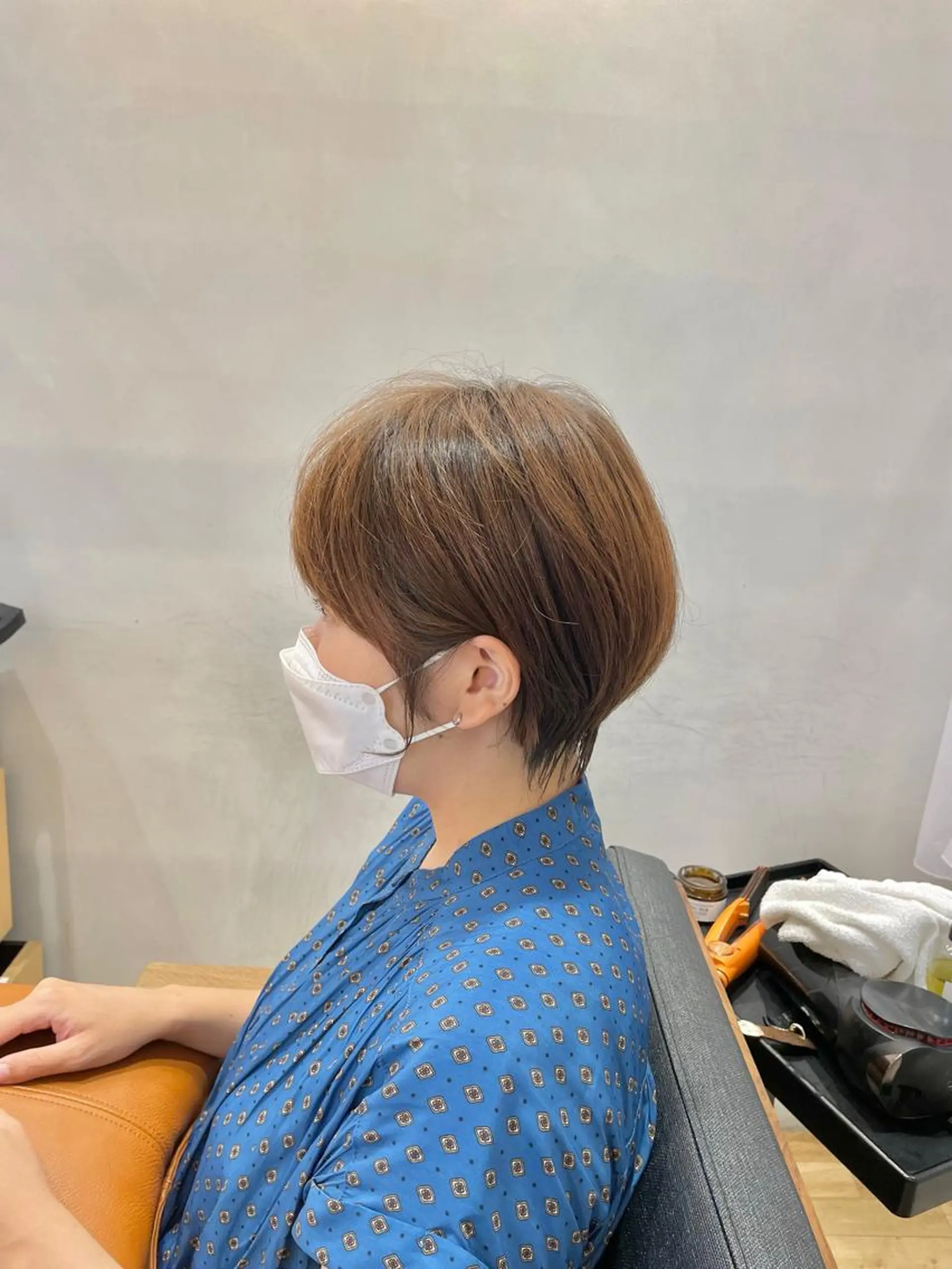 ショート ショートボブ 丸みショート ボブ ハイライト 髪質改善 カット ヘアカラー トリートメント シノハラ ガクト ショート/白髪ぼかしのヘアスタイル