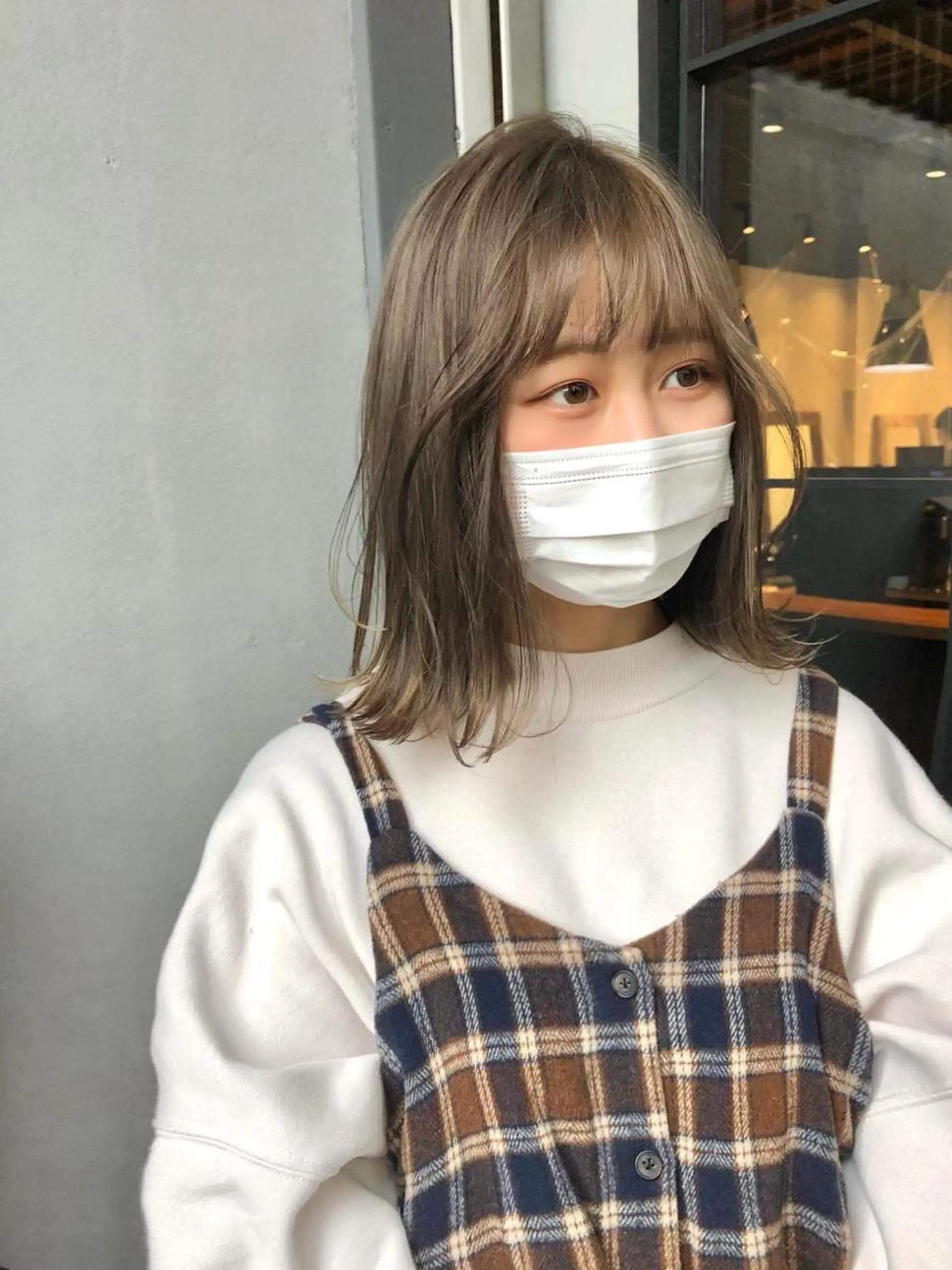 ミディアム カラー ブリーチ ヘアカラー wカラー 指名No1かけるのヘアスタイル