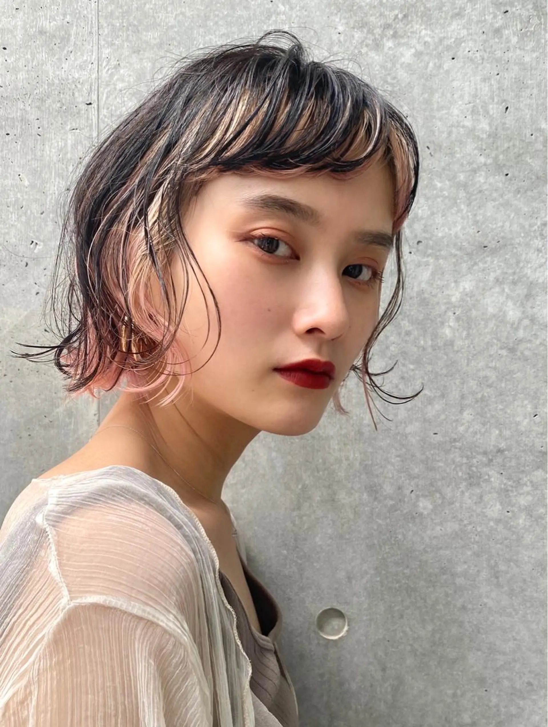 ショート ボブ カット ヘアカラー トリートメント 愛されヘア♪ 大森春奈のヘアスタイル