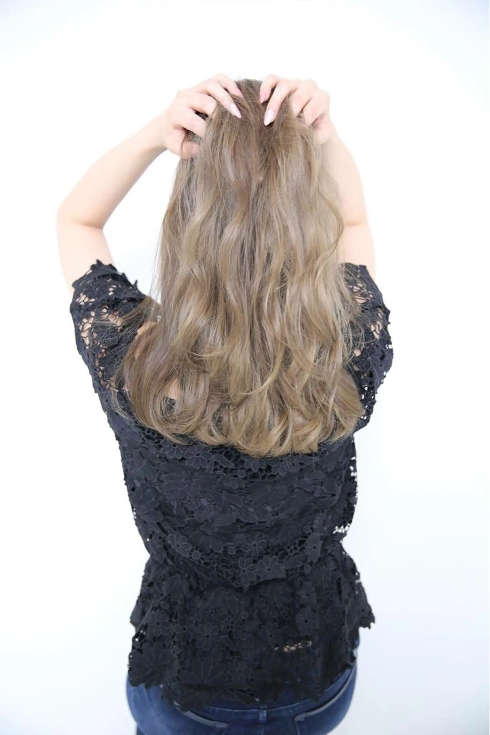 セミロング ブリーチなしダブル/ レイヤーカット 小棹のヘアスタイル