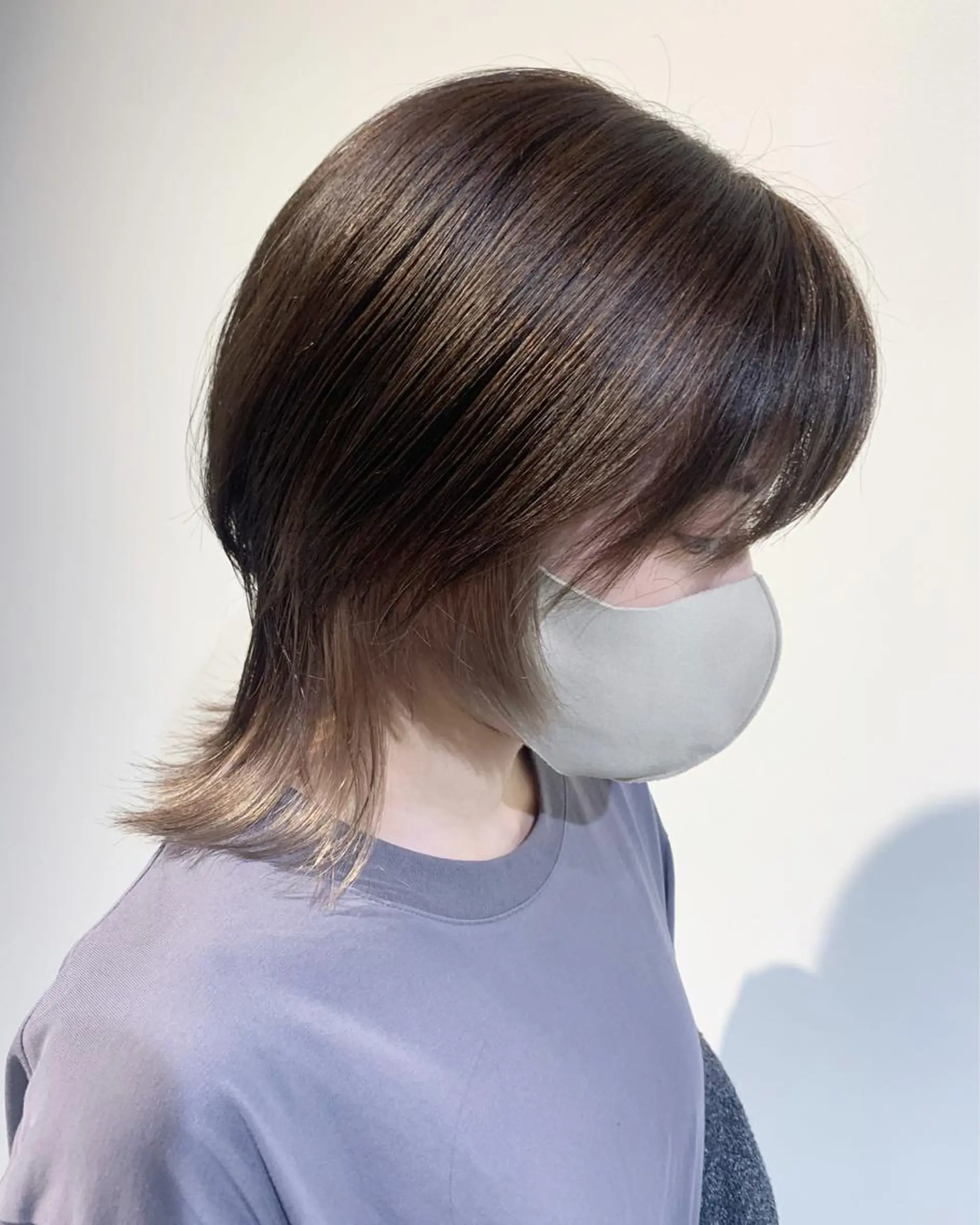 ミディアム カラー インナーカラー 園田 将士のヘアスタイル