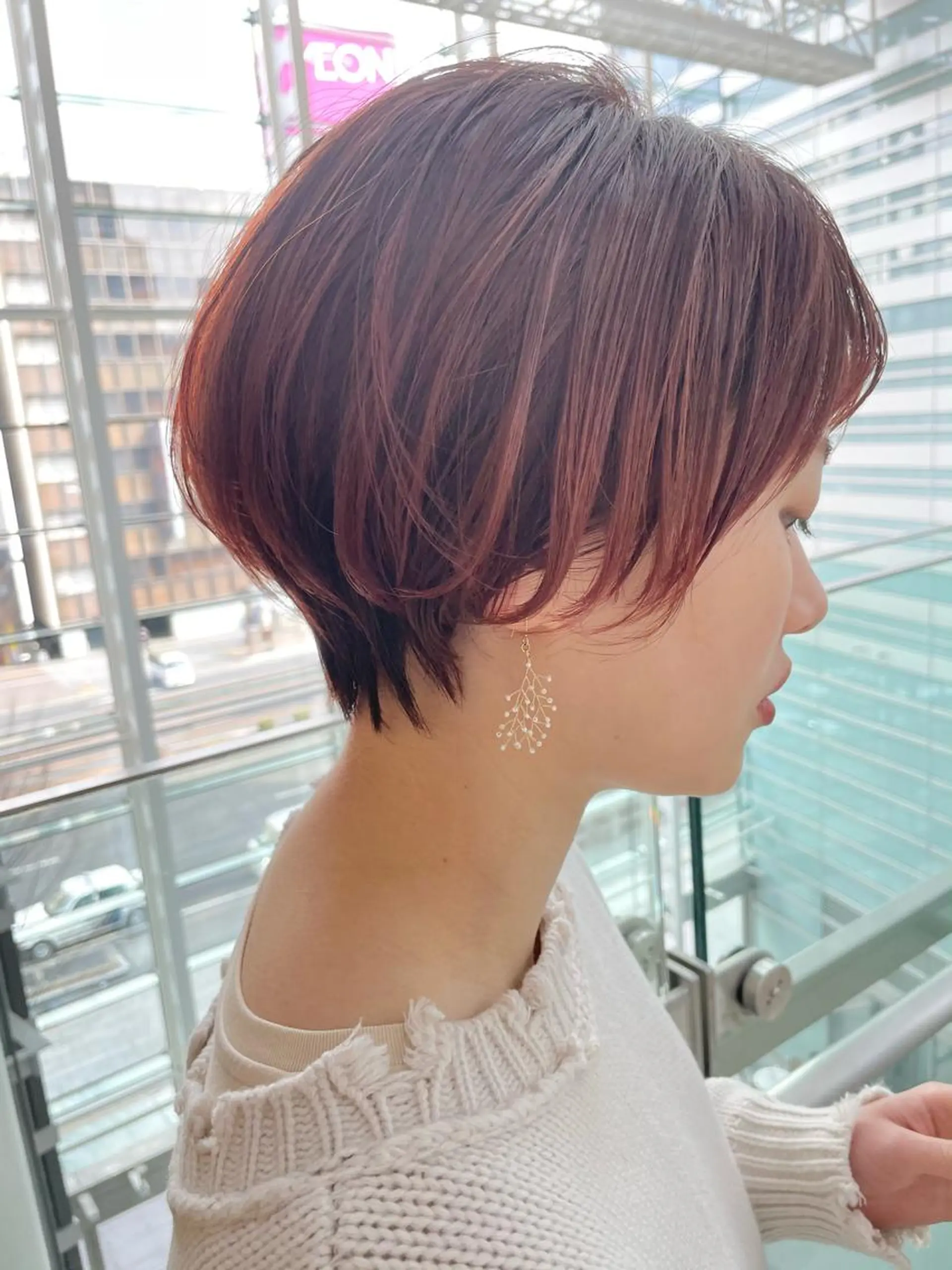 ショート カット ヘアカラー トリートメント 東北No.1完全個室 💐梶谷社長のヘアスタイル