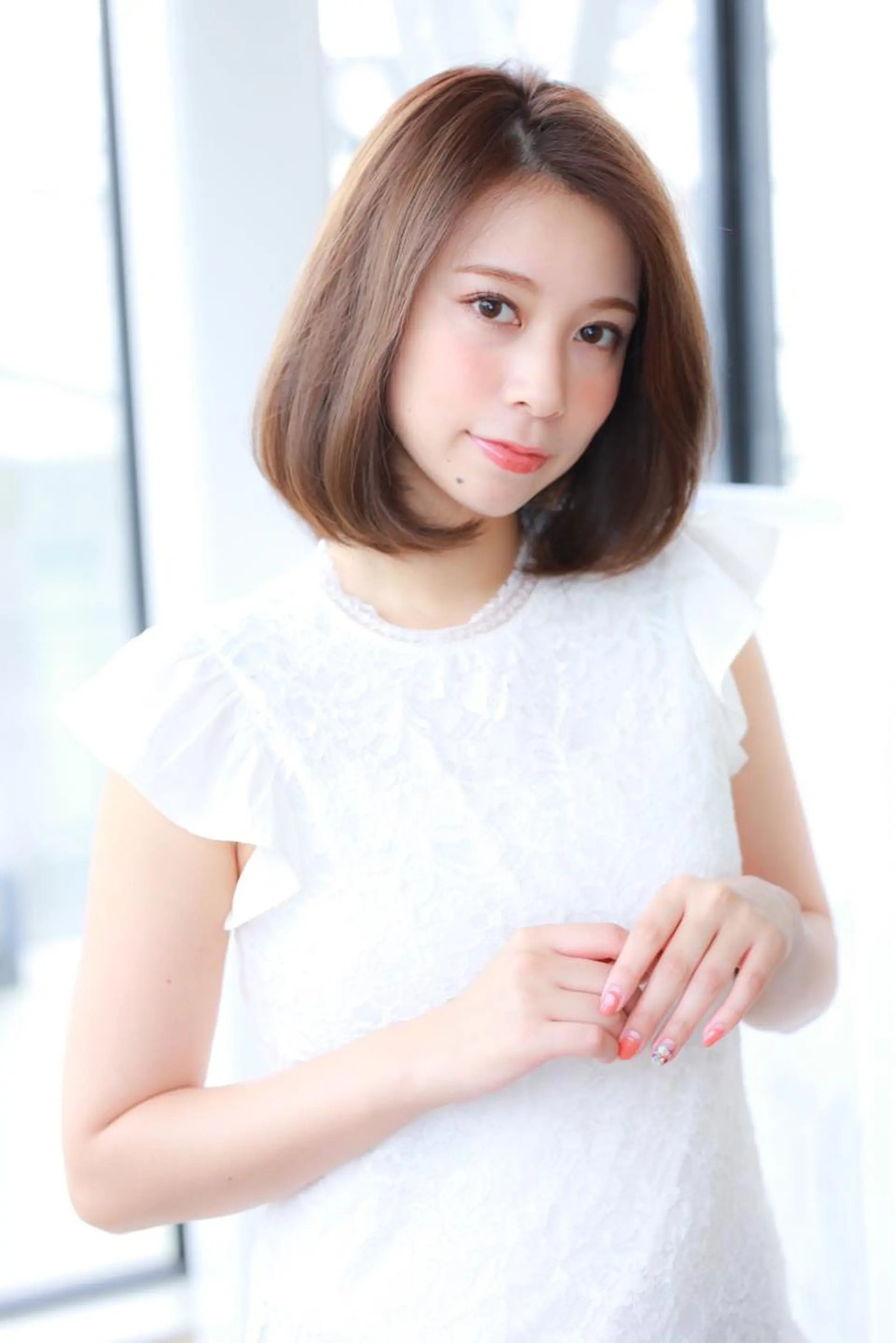 ミディアム RIANA/髪質改善 マンツーマンサロンのヘアスタイル