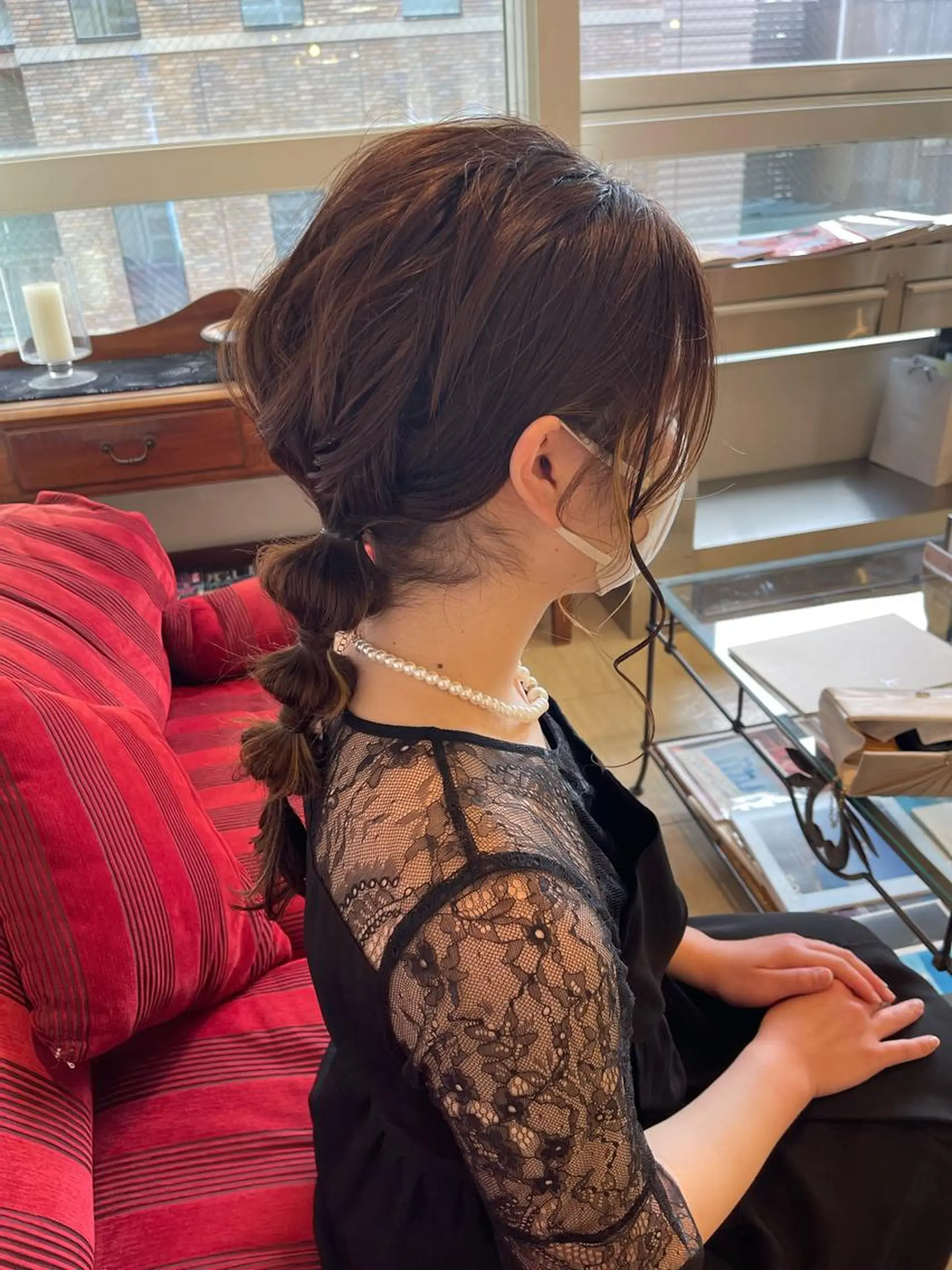 セミロング ヘアアレンジ ラシェンテ居留地所属・鶴﨑 美優亜のヘアスタイル