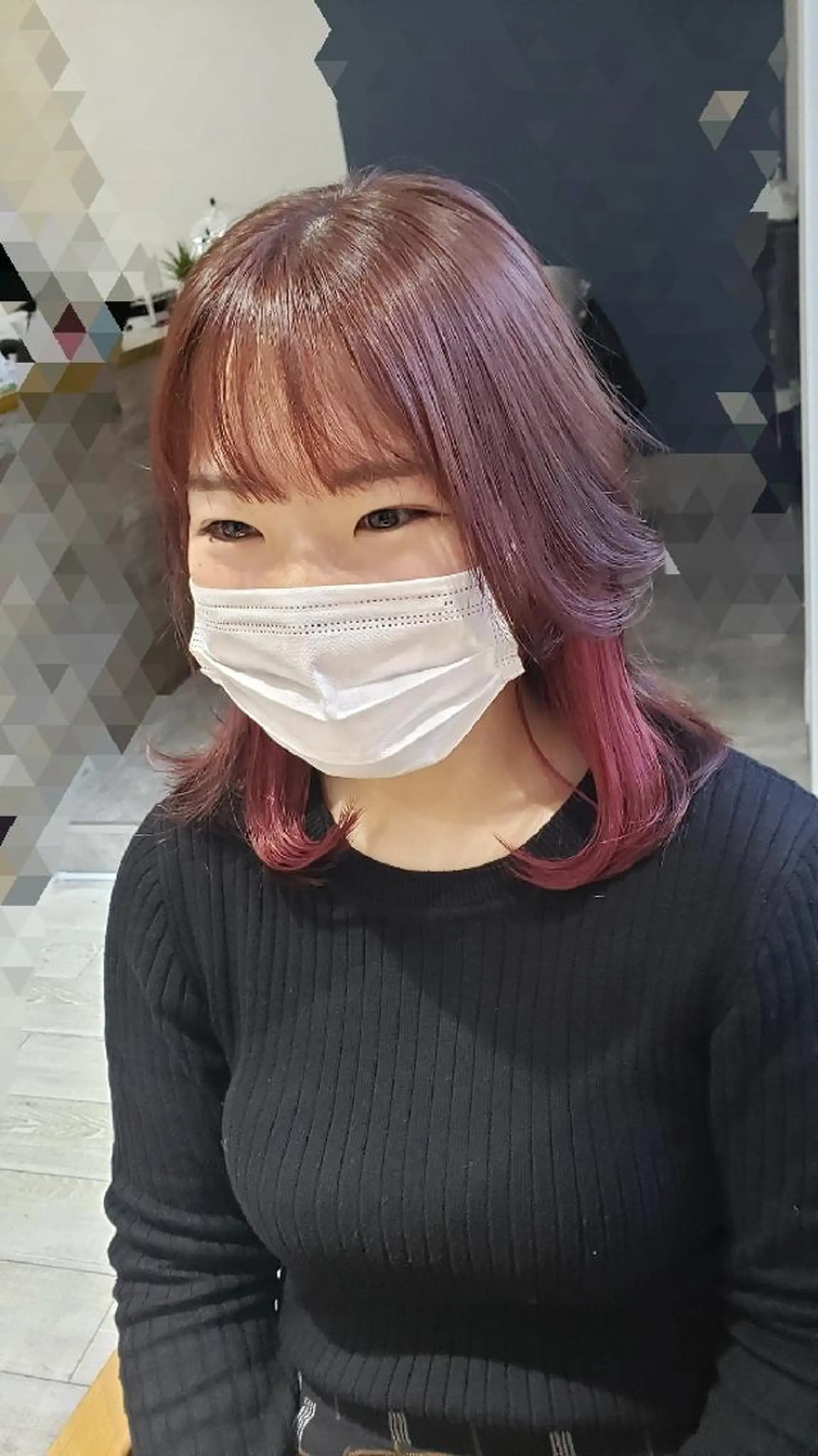ミディアム カラー private salon Ao所属・紹介制private salonのヘアスタイル