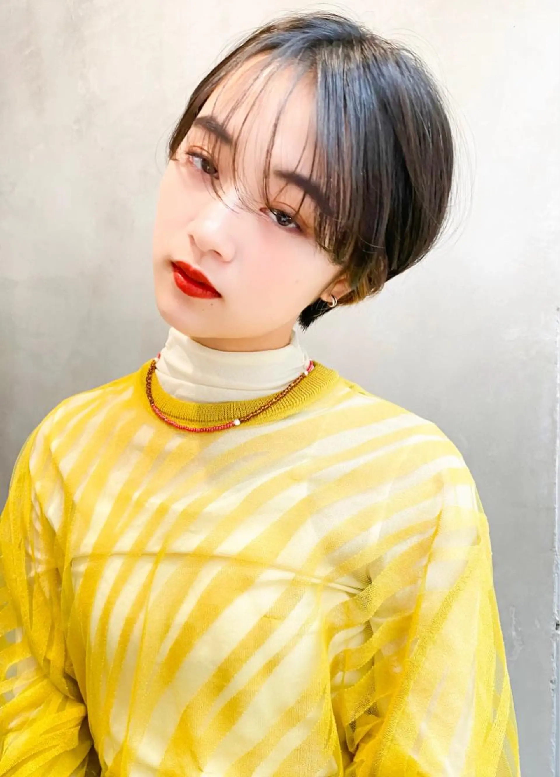 ショート 韓国風ヘア ショートヘア MUSASHI ブリーチカラー◎のヘアスタイル