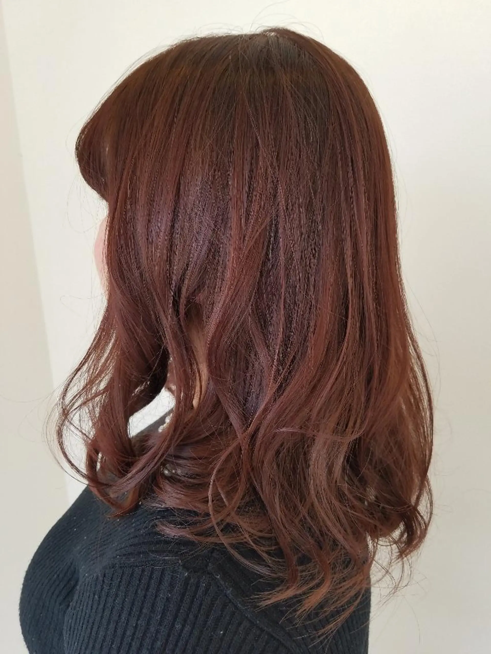 ミディアム カラー ブラウンカラー ピンクカラー ピンクブラウン 髪質改善/ハイライト 小林秀樹のヘアスタイル