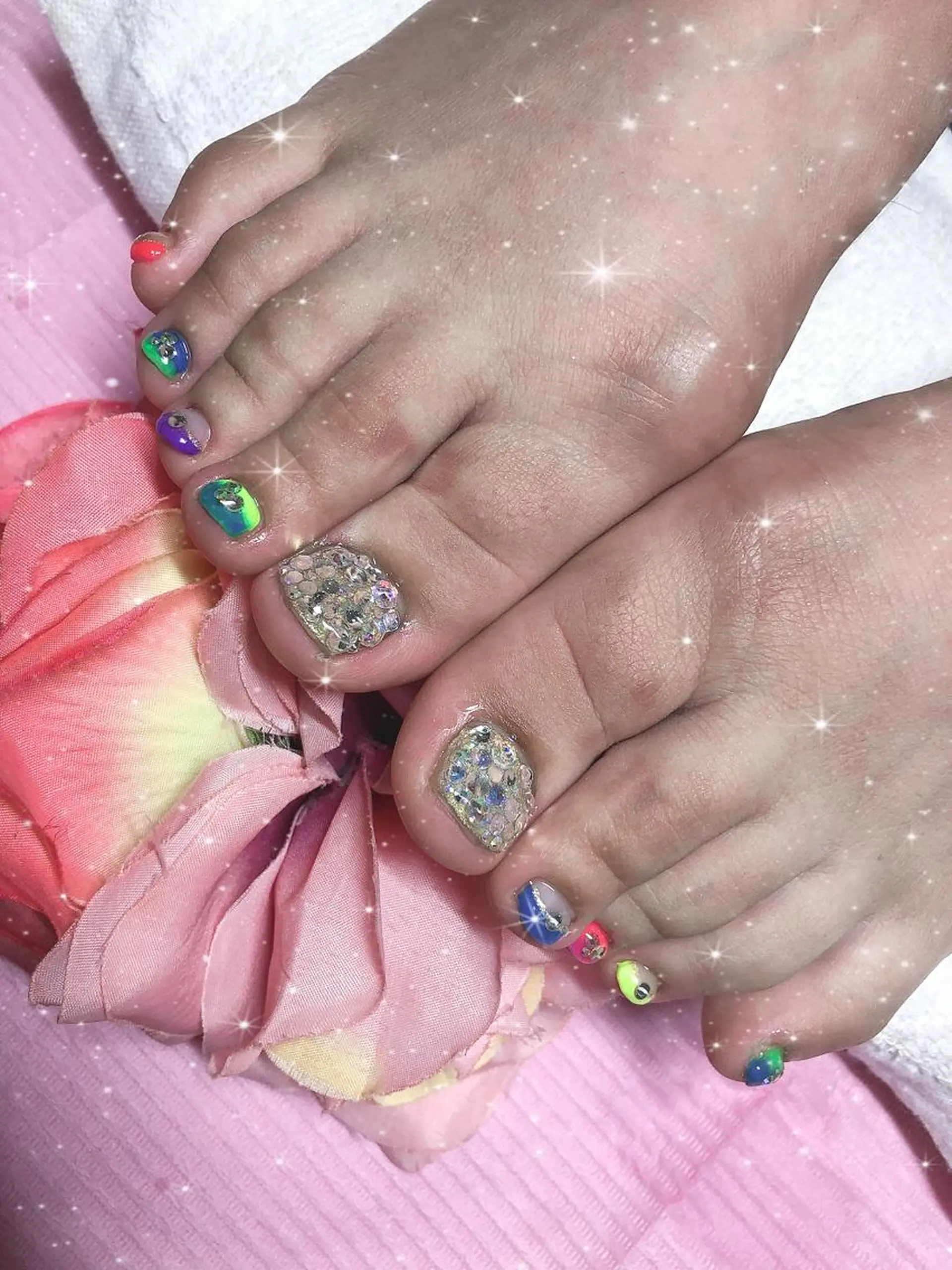 ショート ネイル フットネイル 《LB》ラブリエ Nail&eyeのマツエク・マツパデザイン