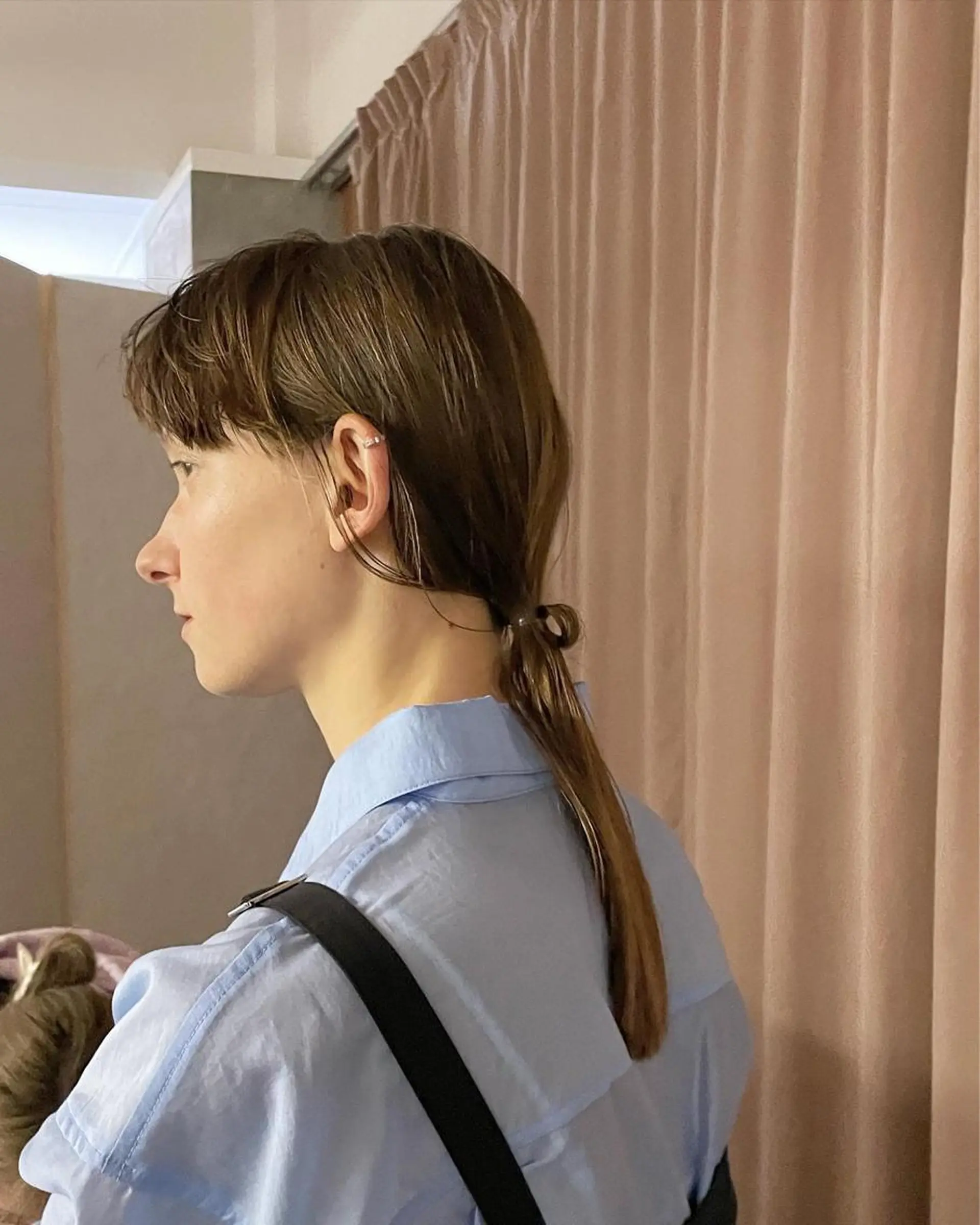 セミロング ヘアアレンジ ヘアセット 佐伯 和佳のヘアスタイル