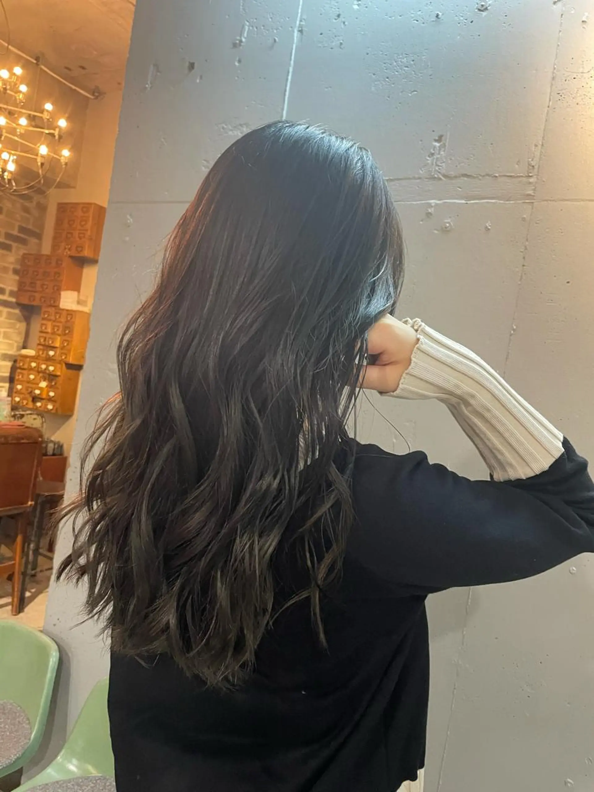 カラー アッシュ 透明感カラー イルミナカラー 🍀アレンジ簡単ヘア ☘️石田万里奈🍀のヘアスタイル