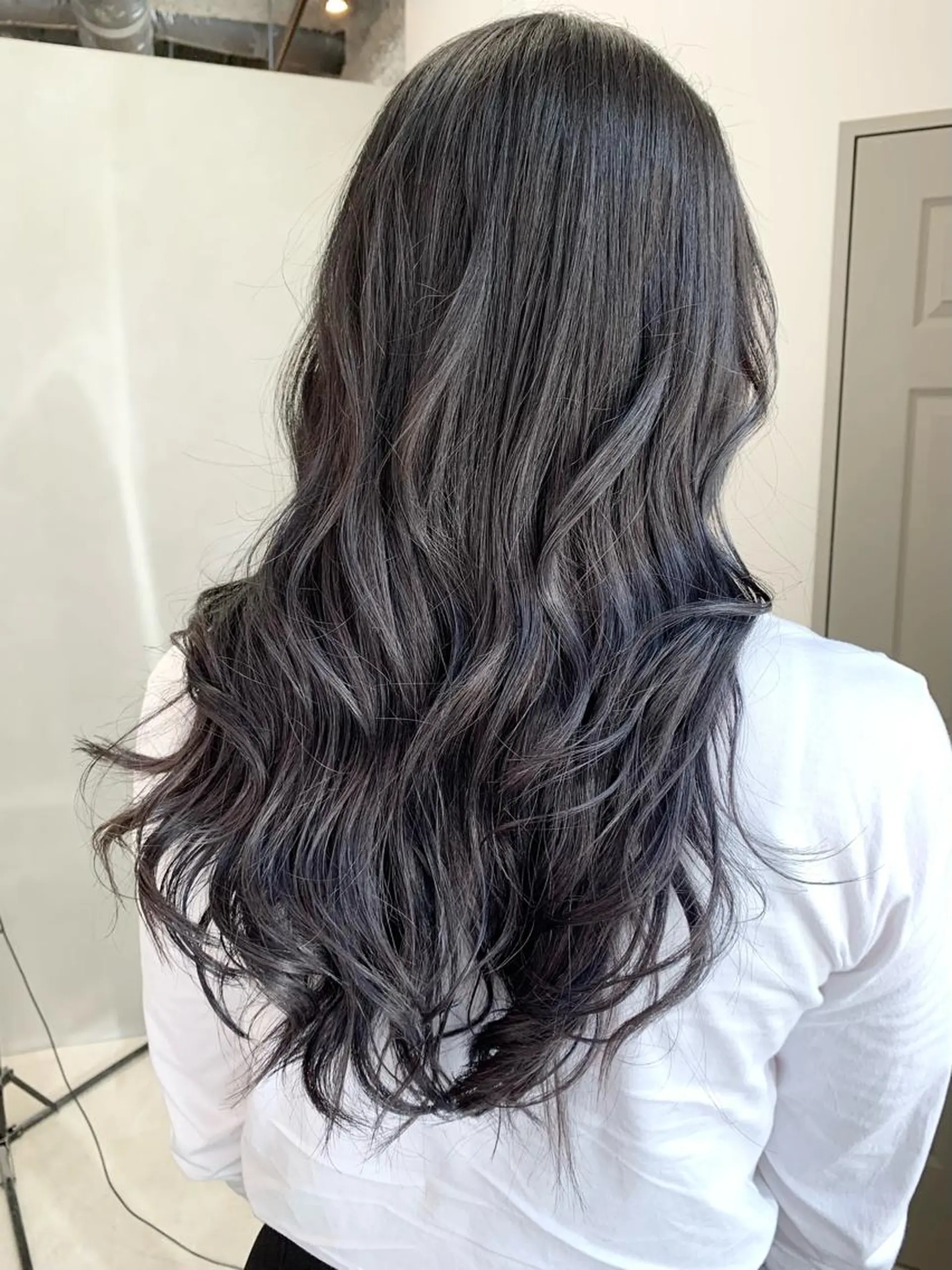 ロング カラー ディープラベンダー グレージュ ラベンダーカラー ラベンダーグレージュ ラベンダーグレー 💈平島 拓也💈のヘアスタイル