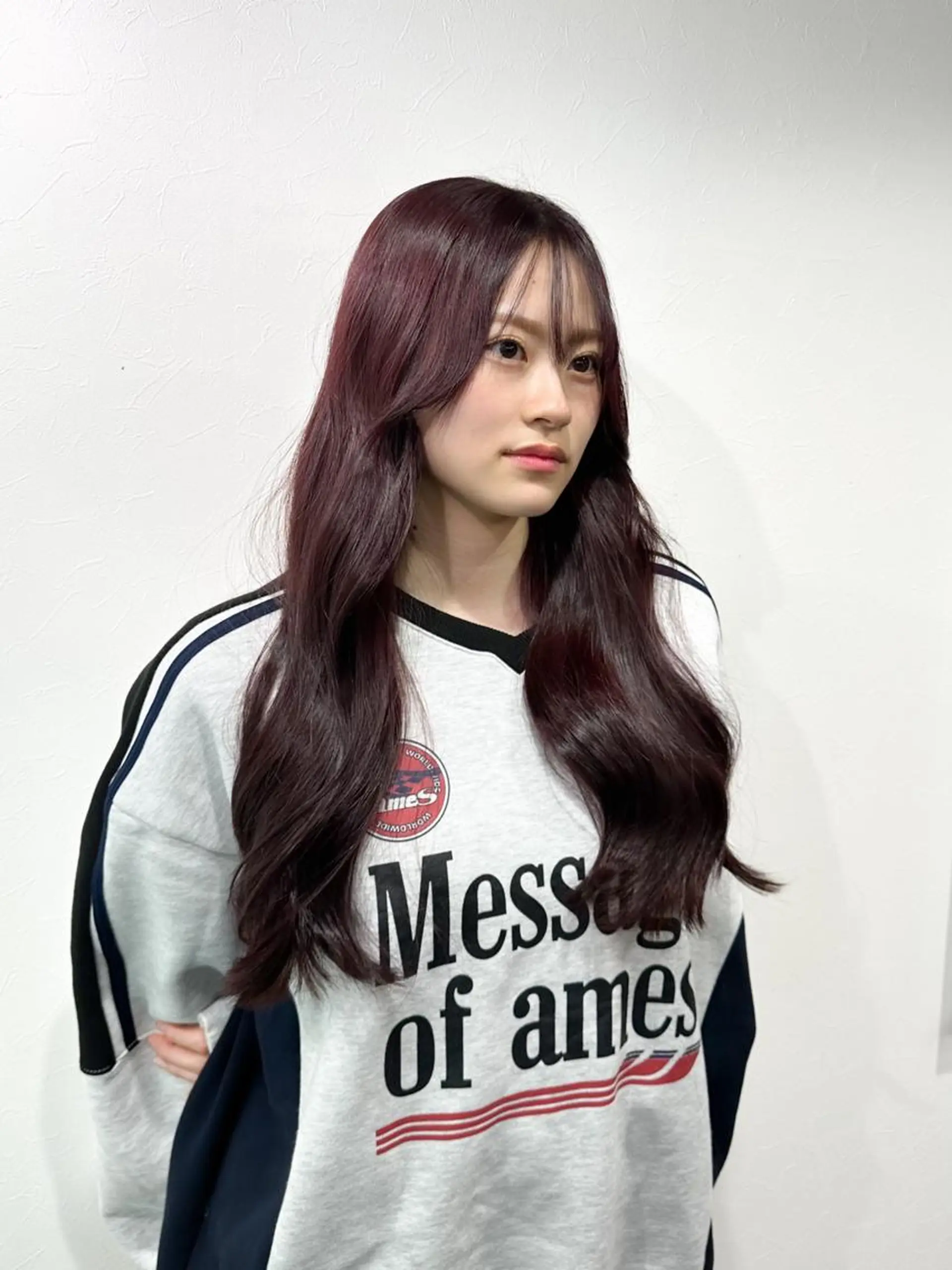 ロング カット ヘアカラー トリートメント 韓国レイヤーカット要 暗透カラー📓吉祥寺のヘアスタイル