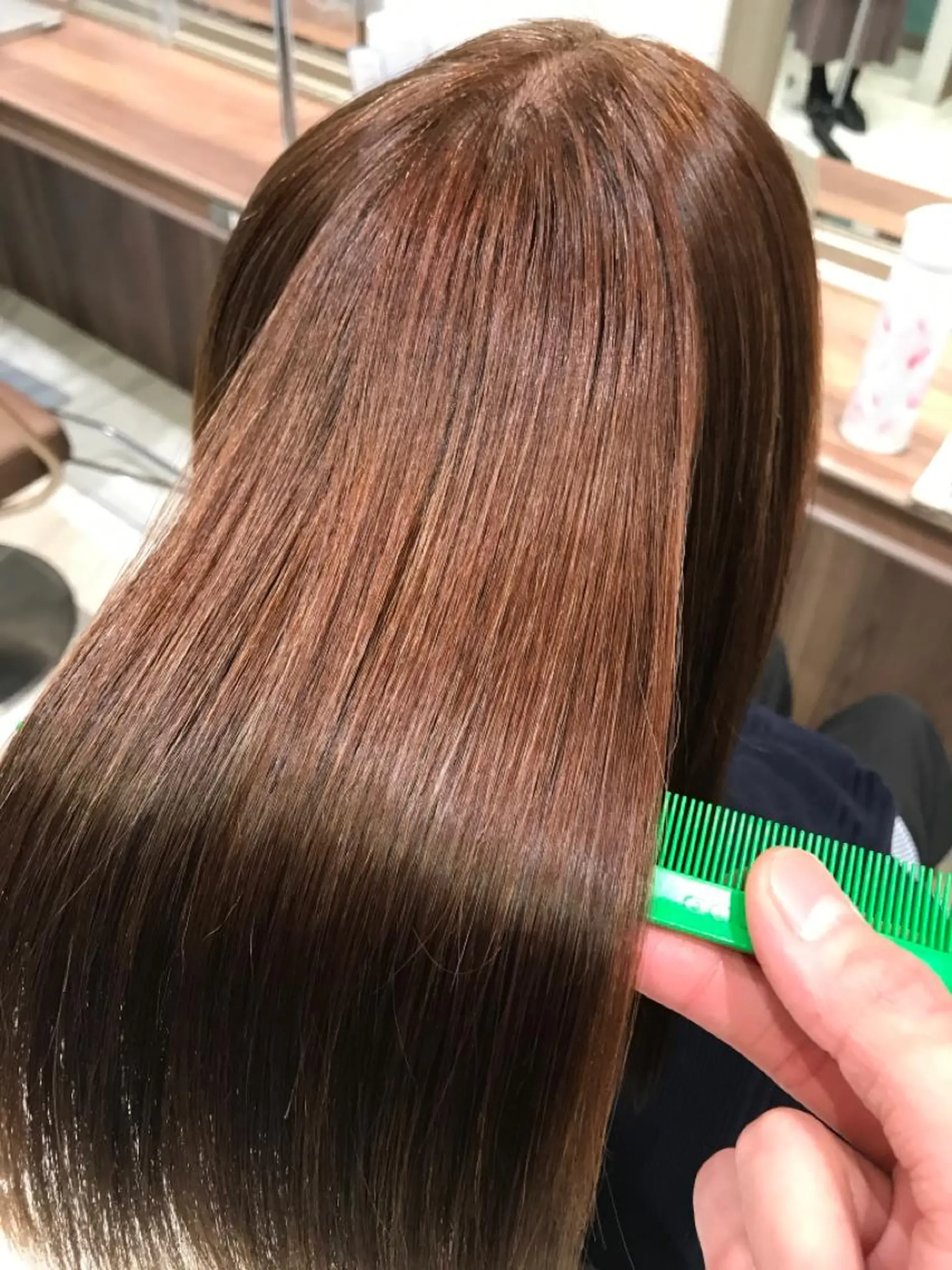 セミロング 髪質改善 縮毛矯正 Ash宮前平店 鈴木和也のヘアスタイル