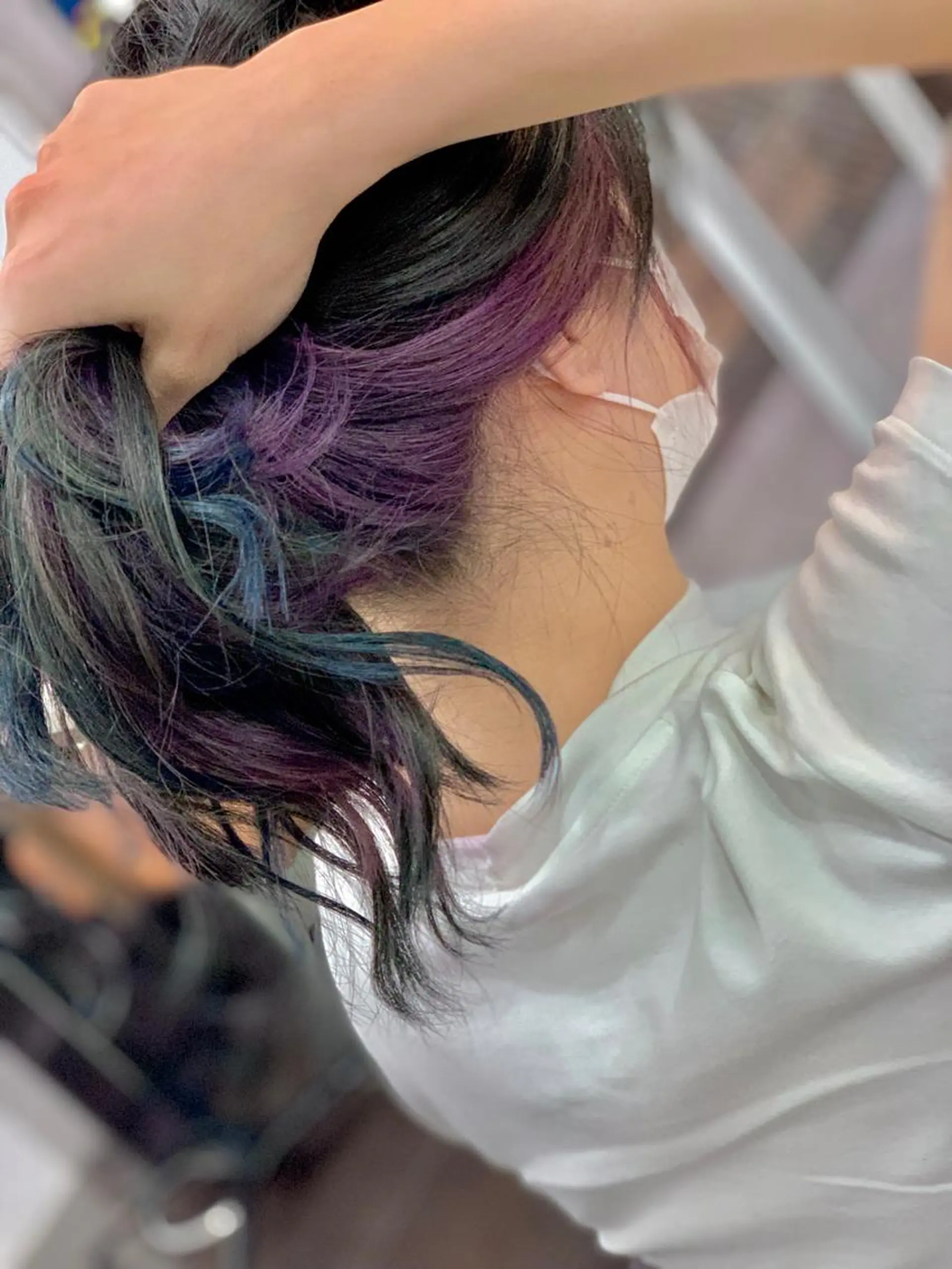 ミディアム ヘアカラー トリートメント ブリーチ毛に縮毛矯正 ✨カラー✨山田 正幸のヘアスタイル