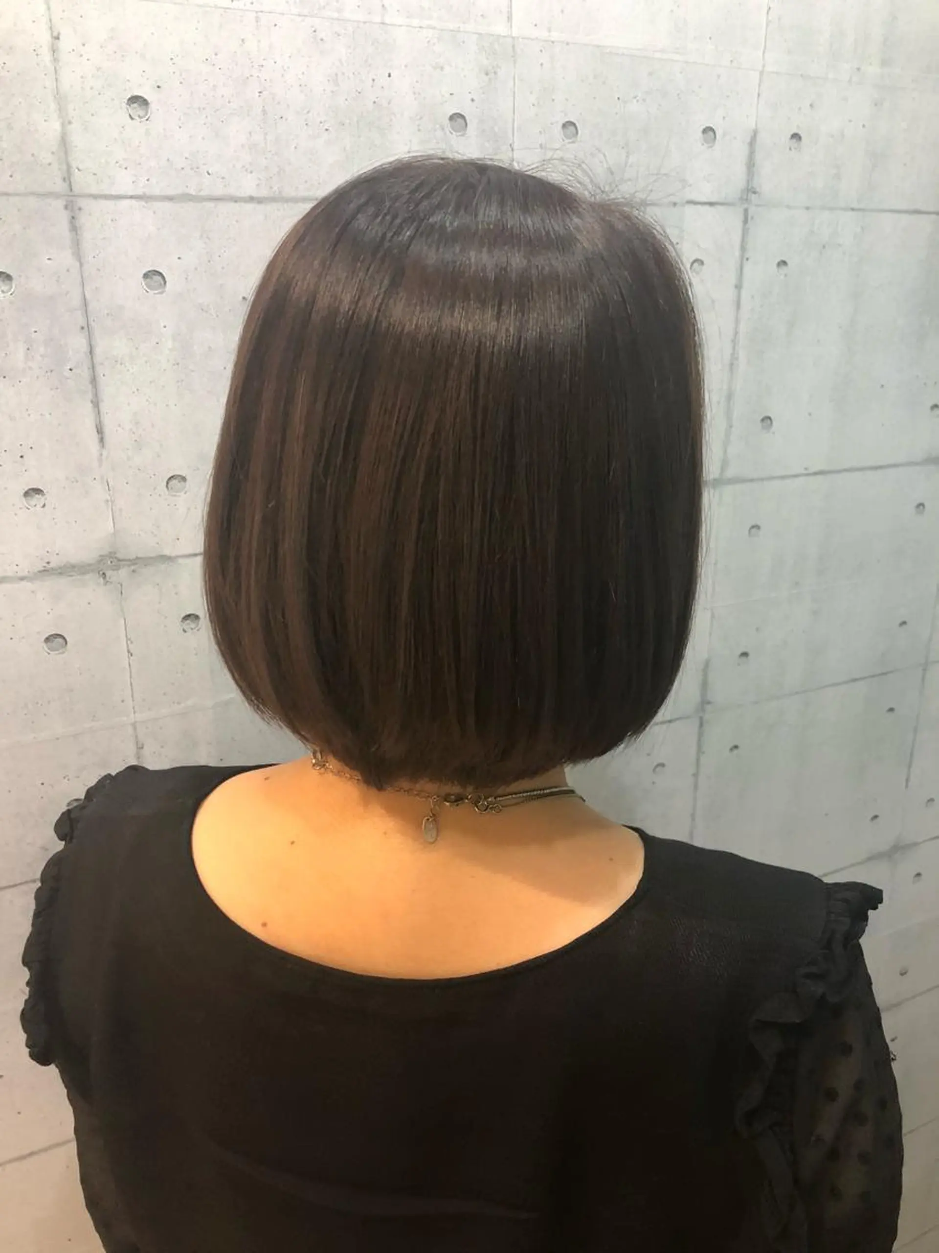 ショート カラー アッシュ バイオレットカラー バイオレットアッシュ ボブ 金沢 広美のヘアスタイル