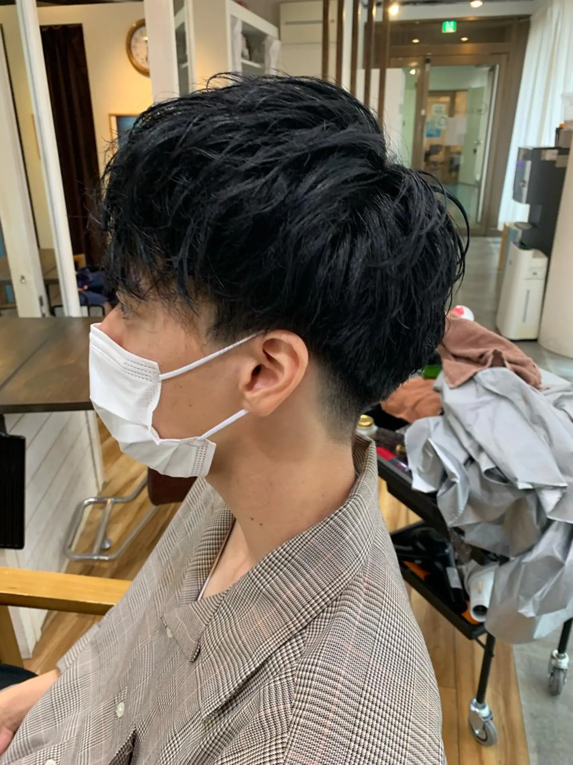 ショート カット パーマ CECIL hair なんば店所属・メンズパーマ 艶髪☆店長☆有馬のヘアスタイル