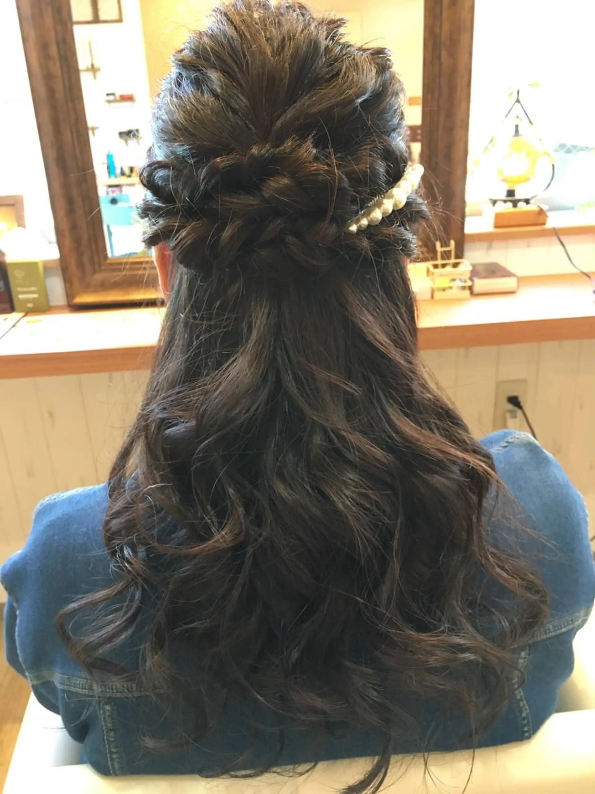 ヘアアレンジ ハーフアップ ショート、ボブ シマダマサトのヘアスタイル