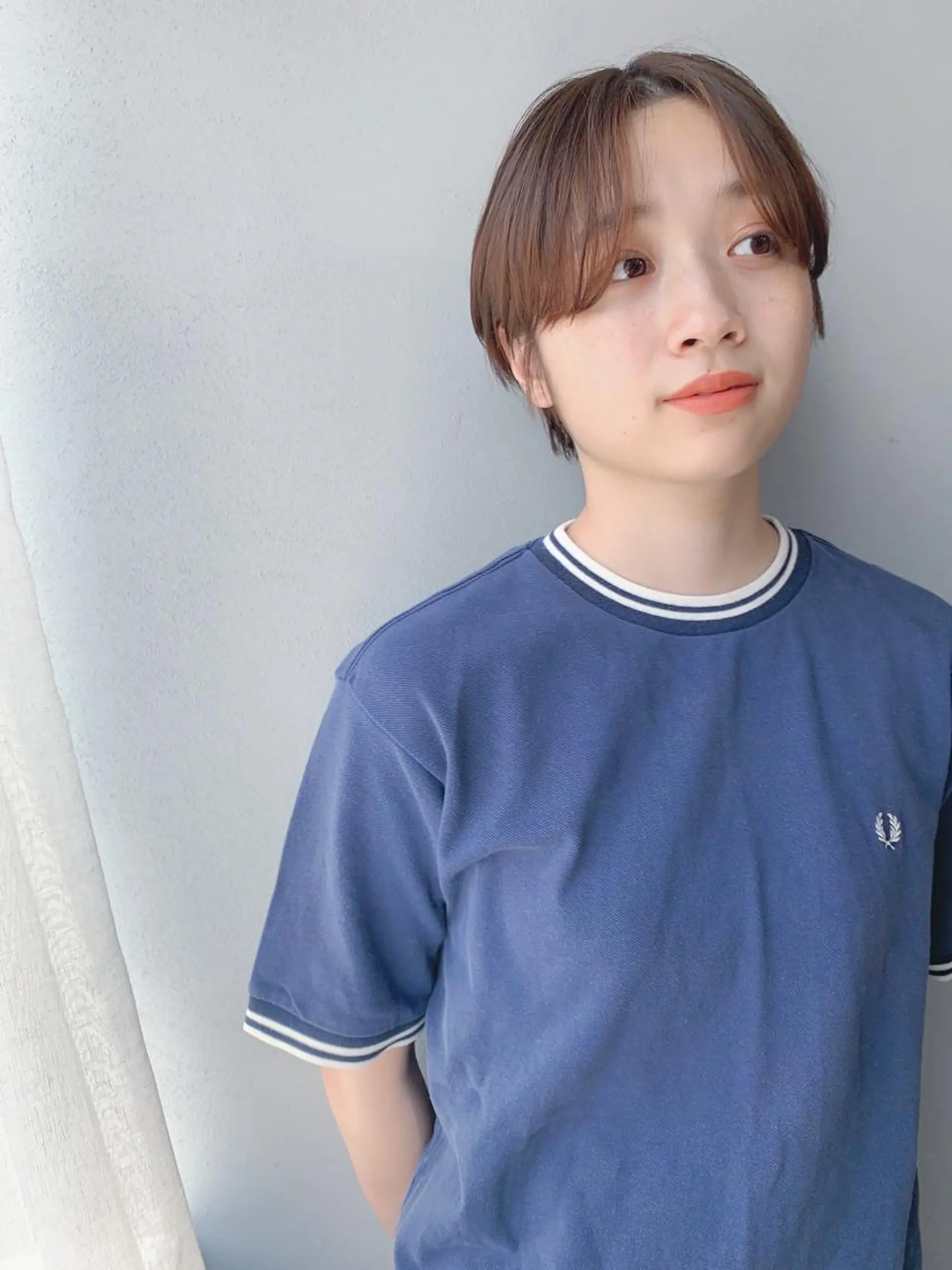 ショート カラー ボブパーマコテ巻き風 パーマNo1深江秀平のヘアスタイル