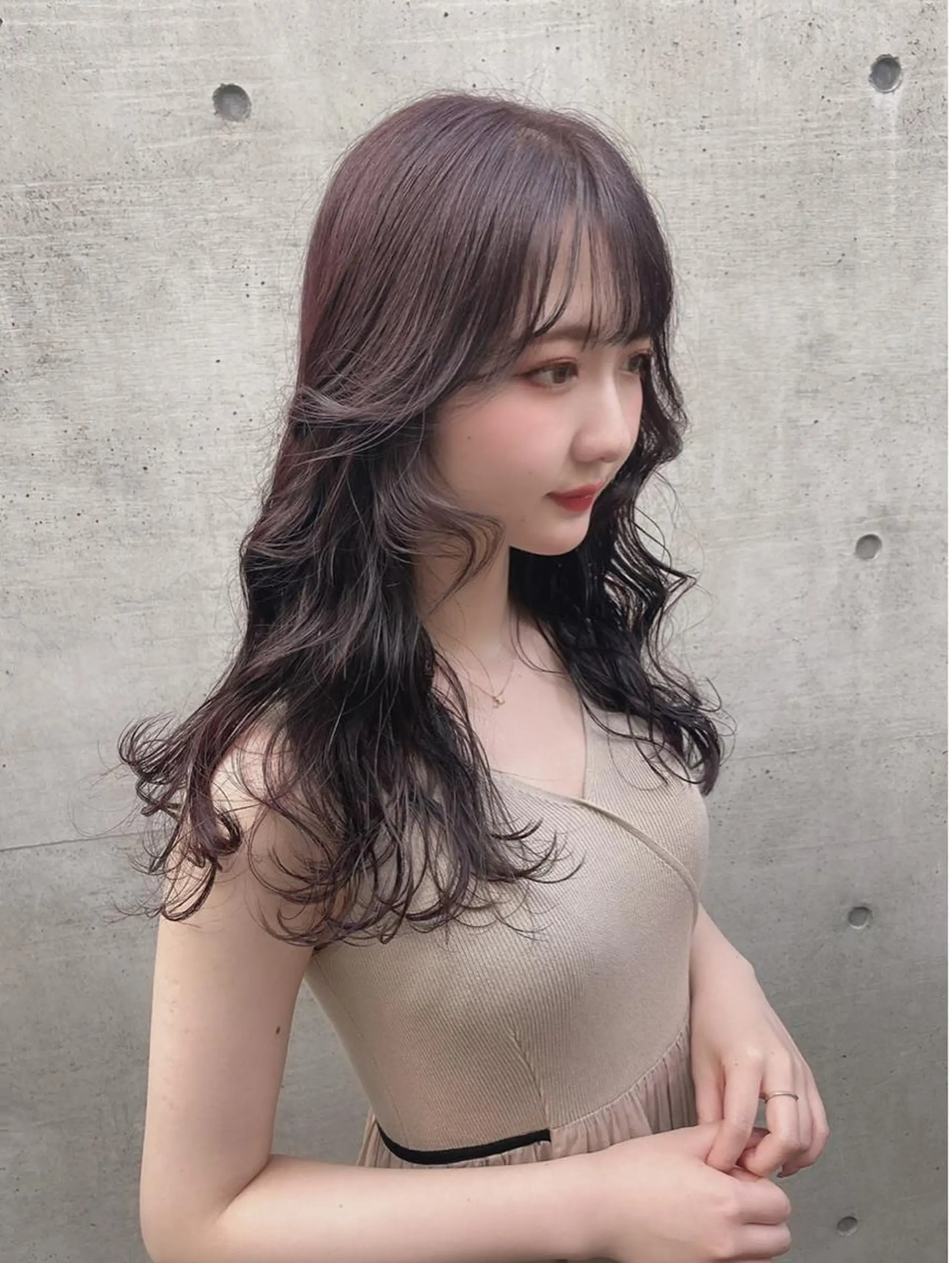 ロング カラー カット ヘアカラー 💗💗韓国レイヤー yu-ki💗💗のヘアスタイル