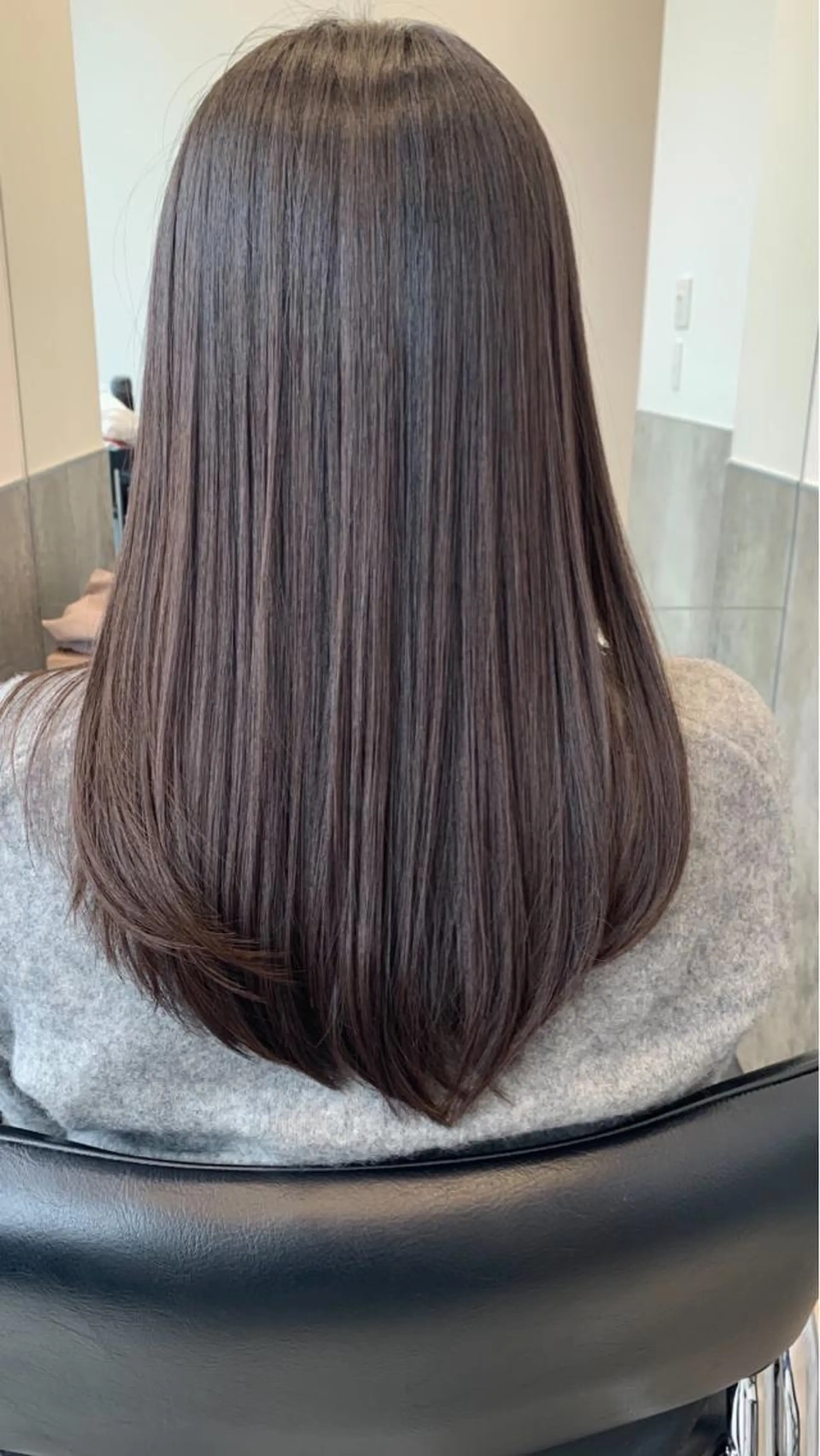 セミロング カラー カット トリートメント イガラシ ジュン/髪質改善のヘアスタイル