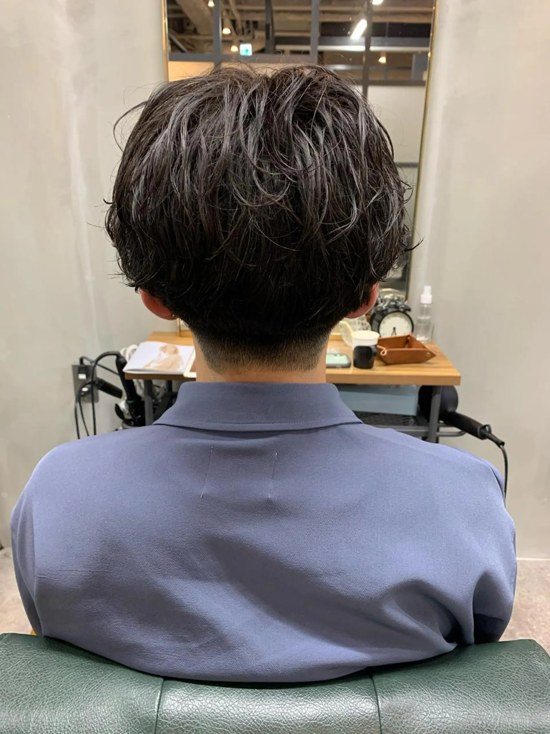 ショート パーマ メンズ カット パーマ 【S.BROOM】 店長　西川徹のヘアスタイル