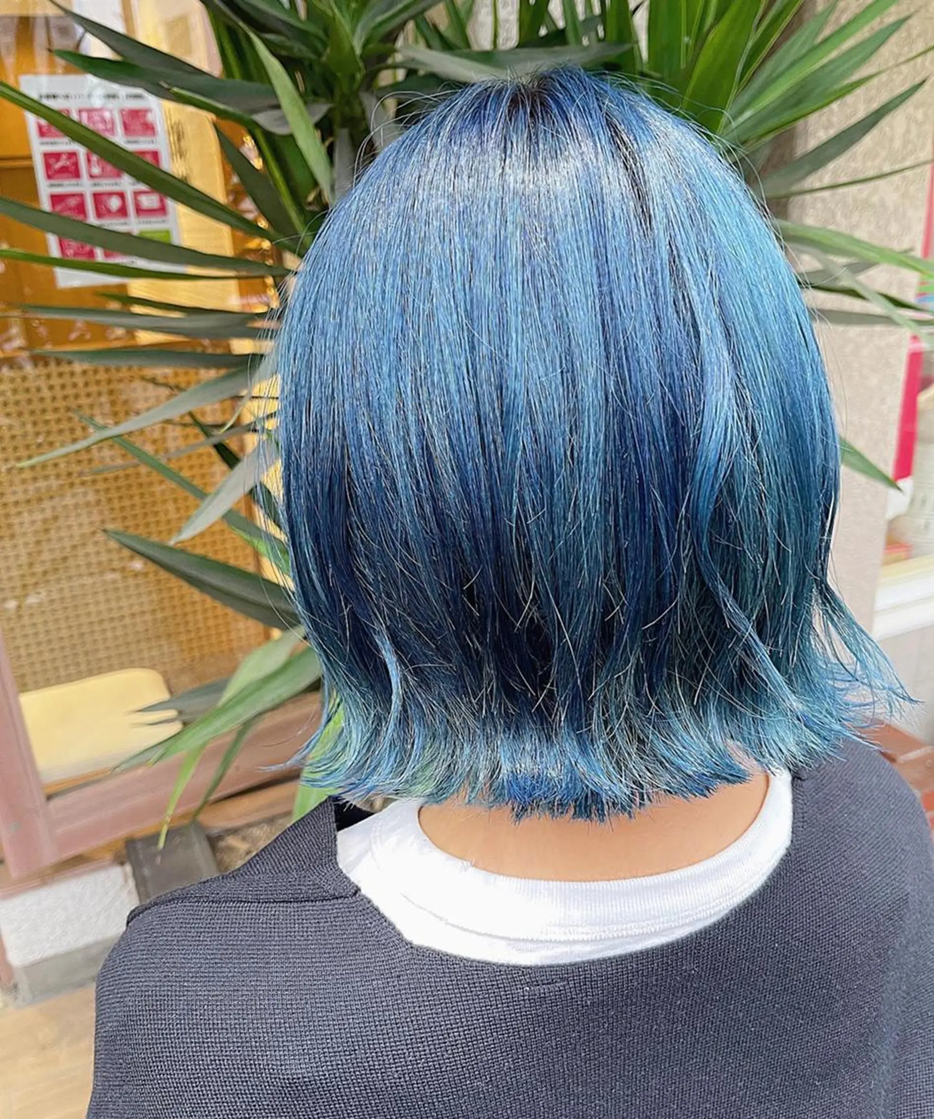 カラー ショートボブ バレイヤージュ ベージュカラー ブリーチ ケアブリーチ 🫧髪質改善艶カラー _マエダ 🫧のヘアスタイル