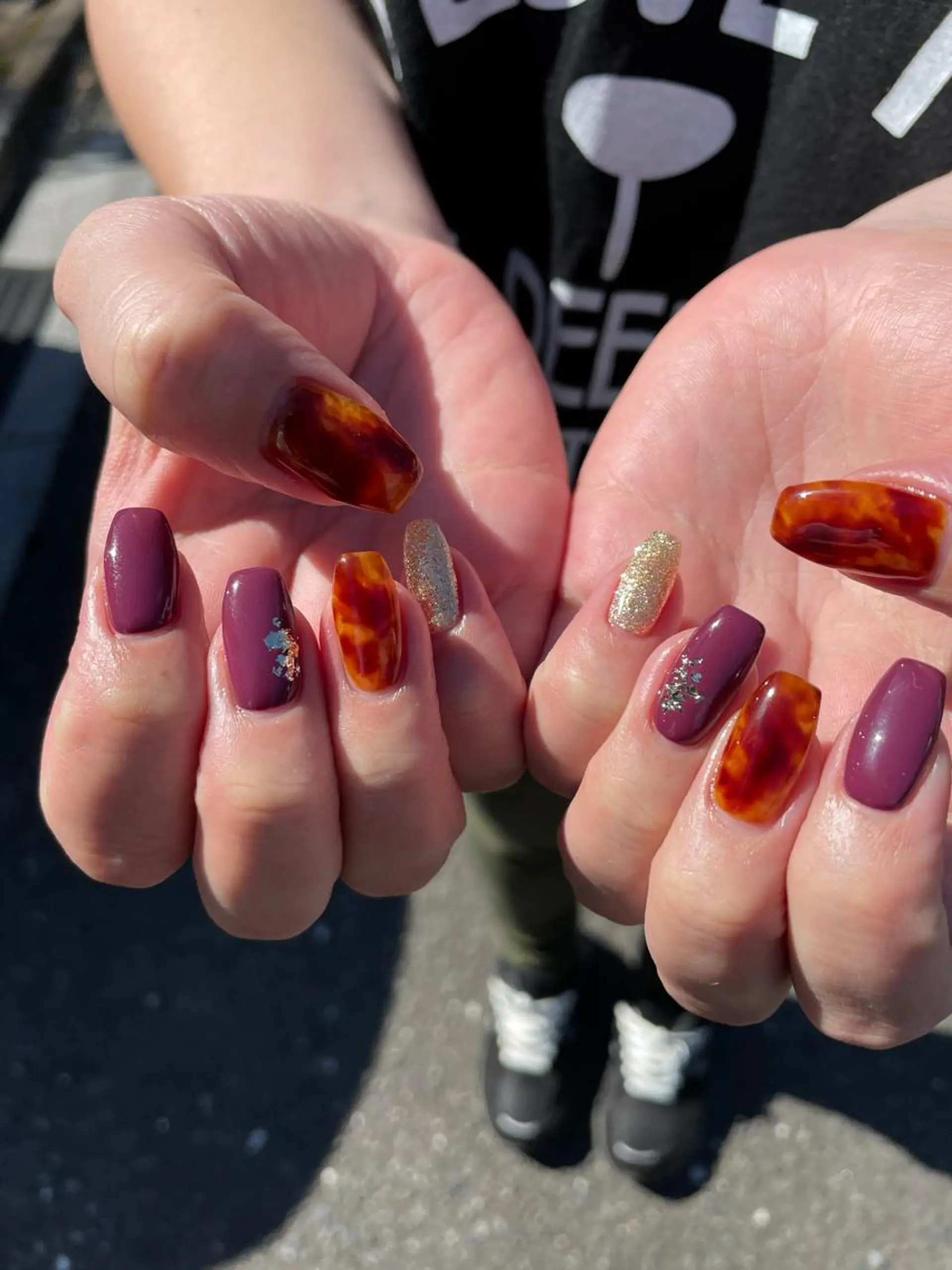 ネイル べっ甲ネイル ハンドネイル kipinail 川﨑えりかのネイルデザイン