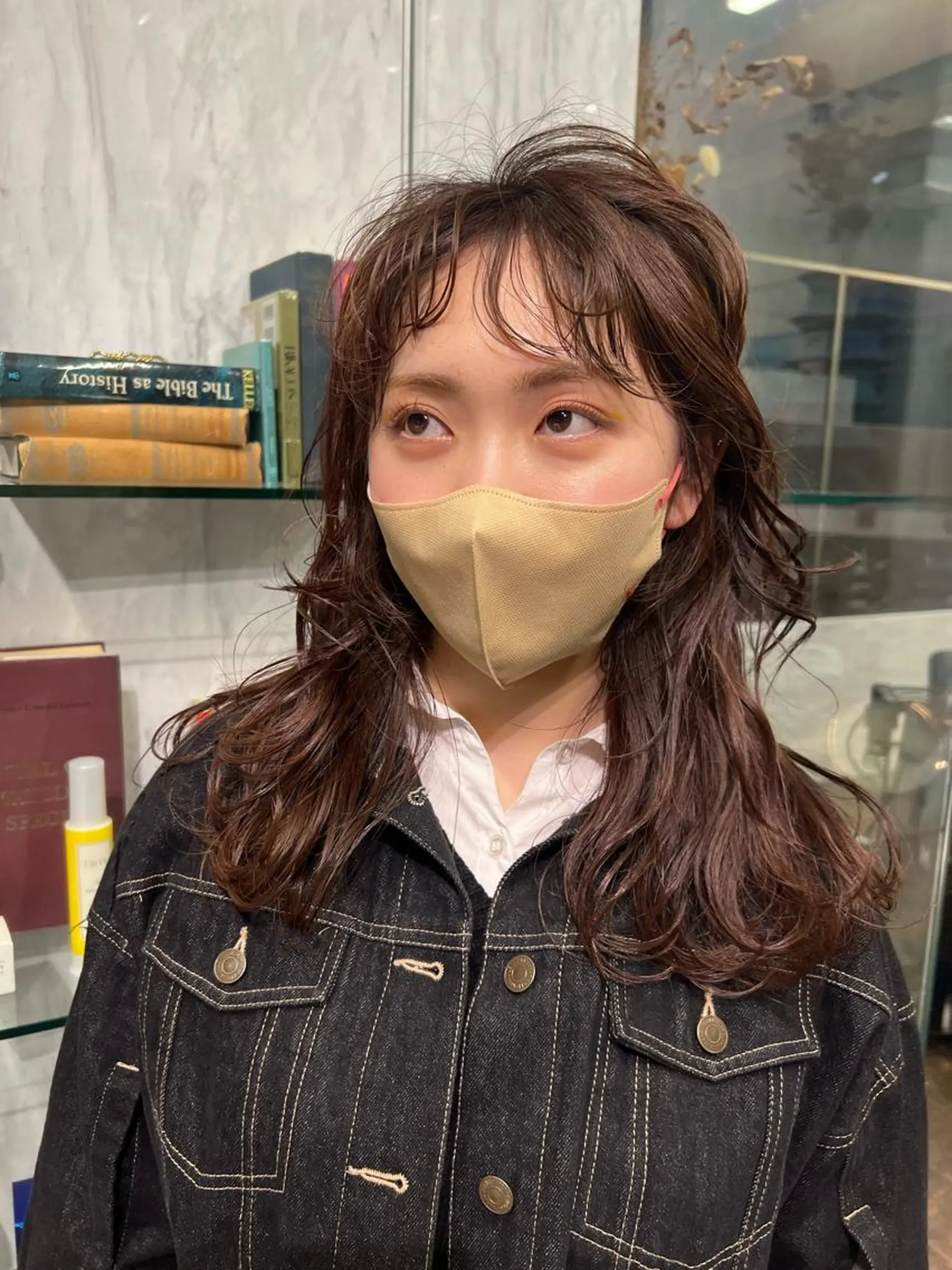 セミロング パーマ セミロングパーマ パーマ ROBBY所属・松井美樹/似合わせ ガーリー・韓国のヘアスタイル