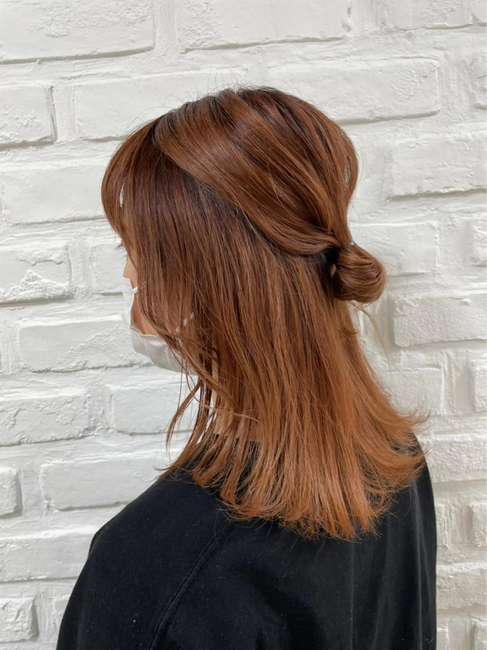 ミディアム カラー ベージュカラー オレンジ オレンジベージュ 韓国風ヘア メンズヘア専門🦊 RYOKAのヘアスタイル