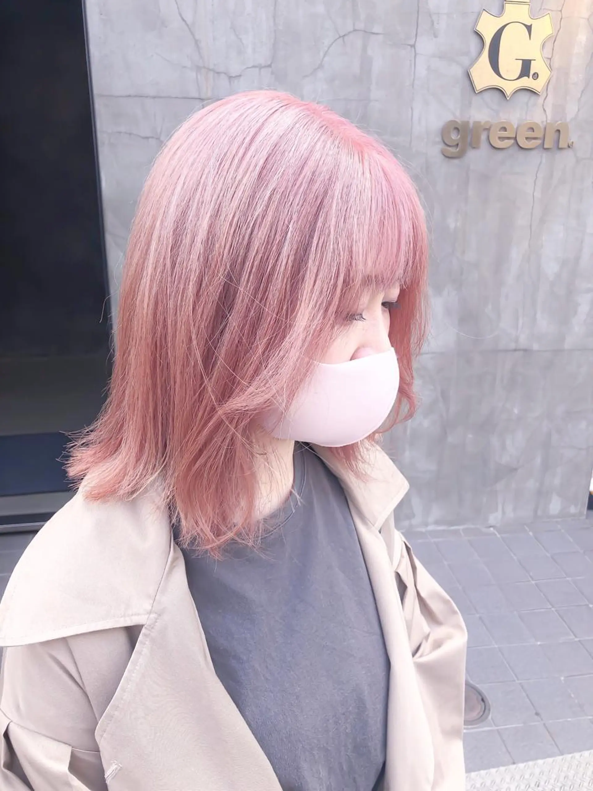 ミディアム カラー 🦋透明感カラー /ケアブリーチ🦋のヘアスタイル