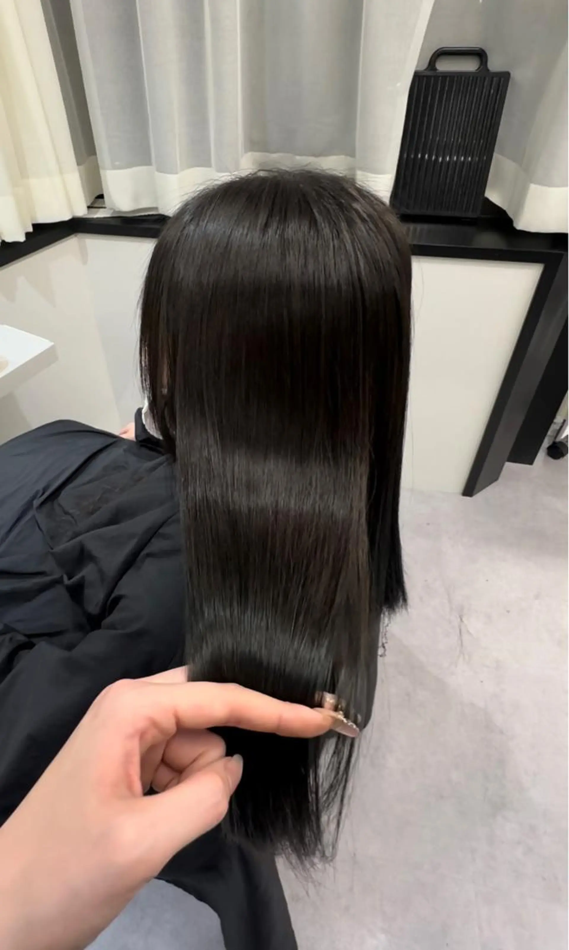 ロング カット 縮毛矯正 トリートメント 韓国風✨髪質改善✨ 縮毛矯正✨松浦知奈美のヘアスタイル